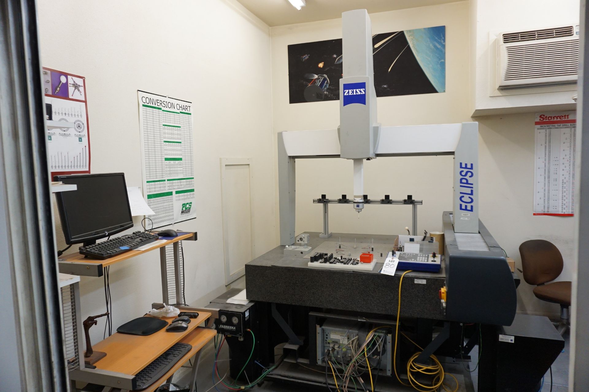 ZEISS ST3 ECLIPSE CMM, S/N 990304773, WITH CALIBRATION BALL, RUBY PROBES, MANUALS, AND CALYPSO