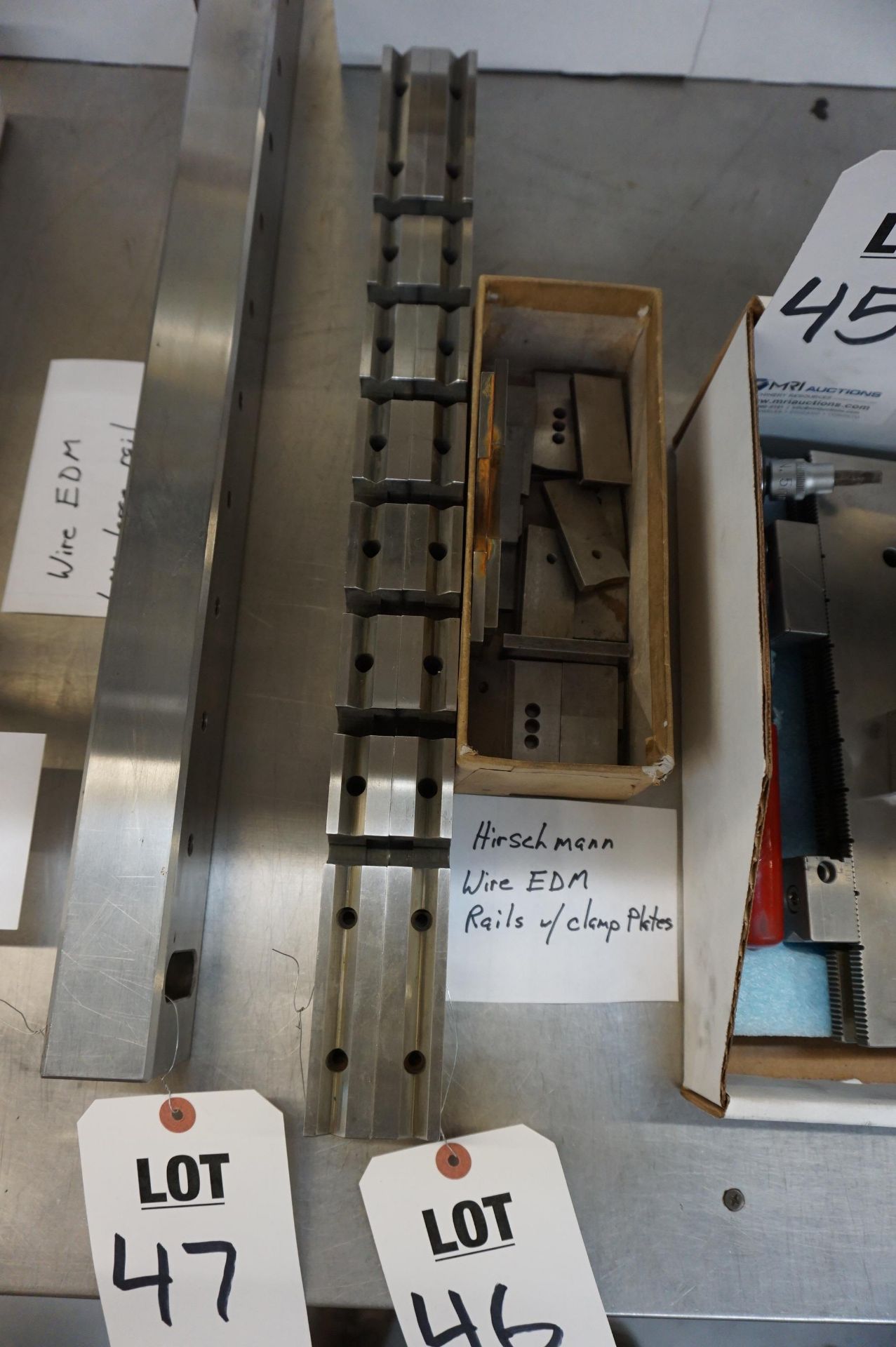 HIRSCHMANN WIRE EDM RAILS WITH CLAMP PLATES - Image 2 of 2
