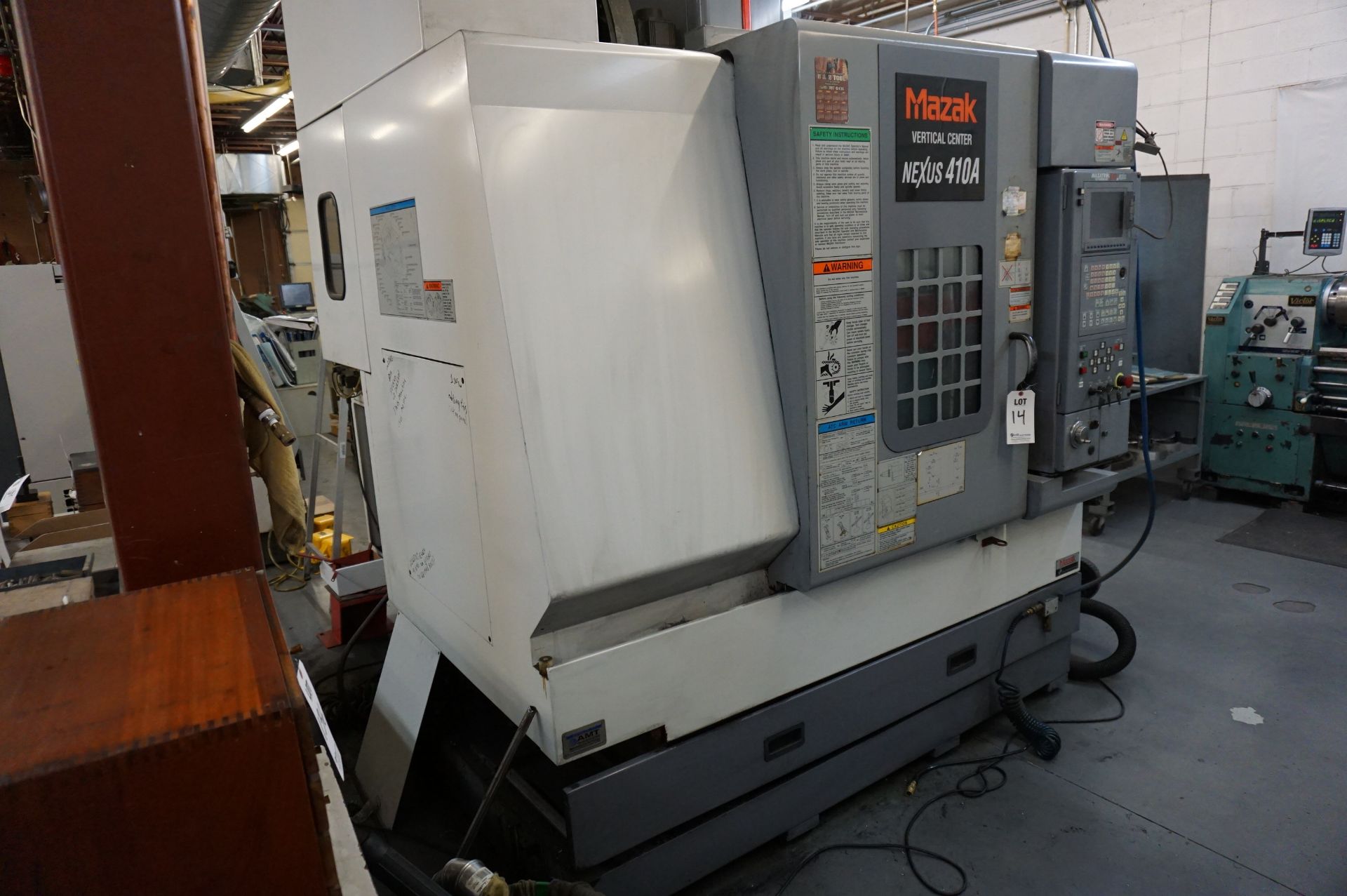 2004 MAZAK NEXUS 410A CNC VERTICAL MACHINING CENTER, 20" X 20" X 20" TABLE, MODEL VCN-410A, S/N