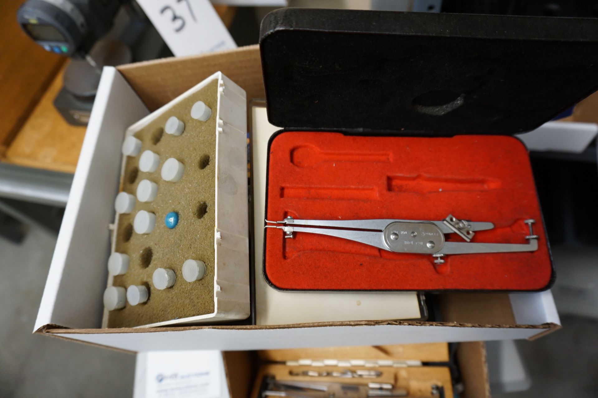 LOT TO INCLUDE BUT NOT LIMITED TO: MICROMETER VISE, CALIPERS, THREAD MEASURING WIRES, GAGE BLOCK - Image 6 of 8