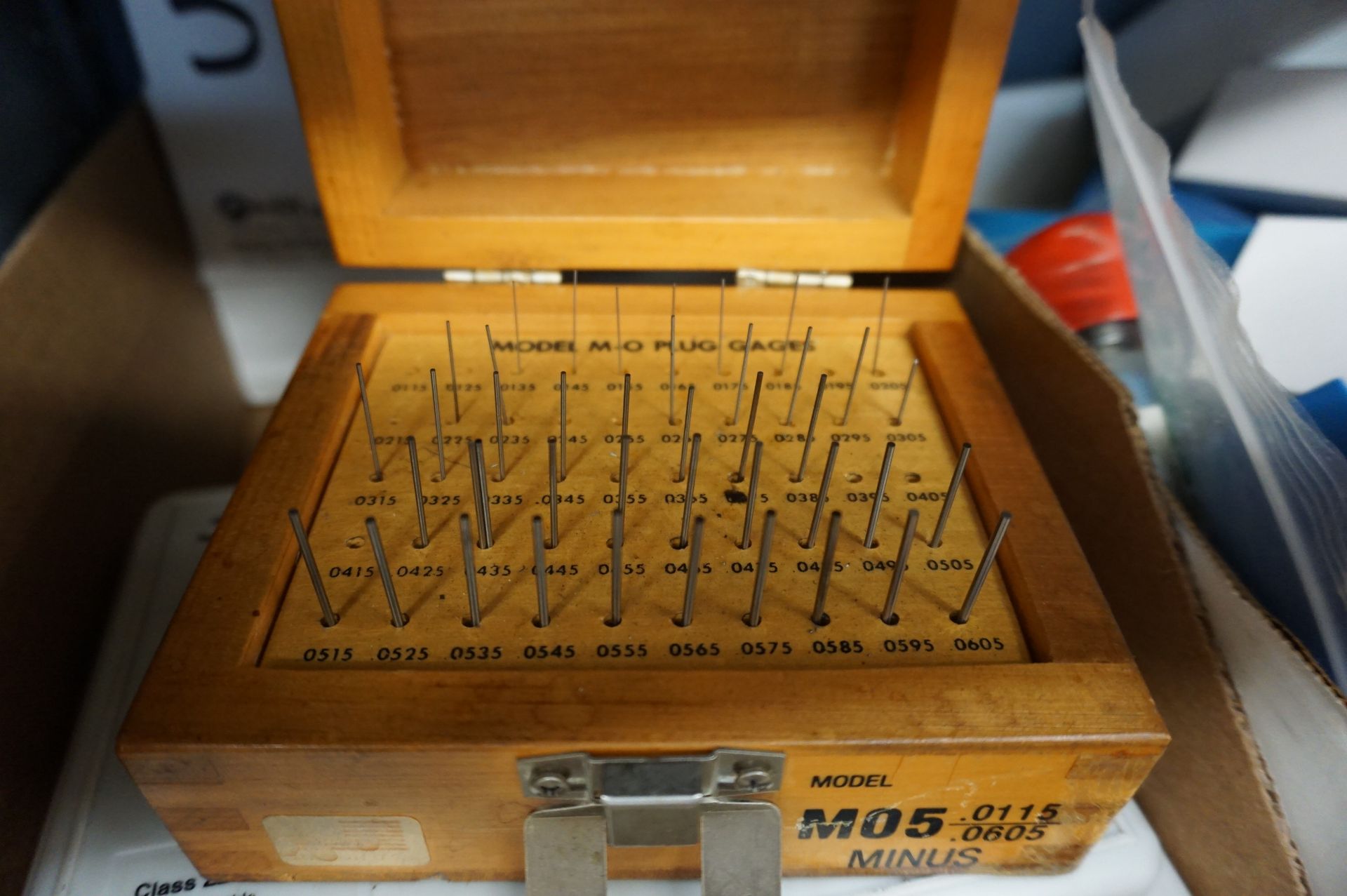 (2) PARTIAL PIN GAGE SETS, USED IN SHOP, .011-.060