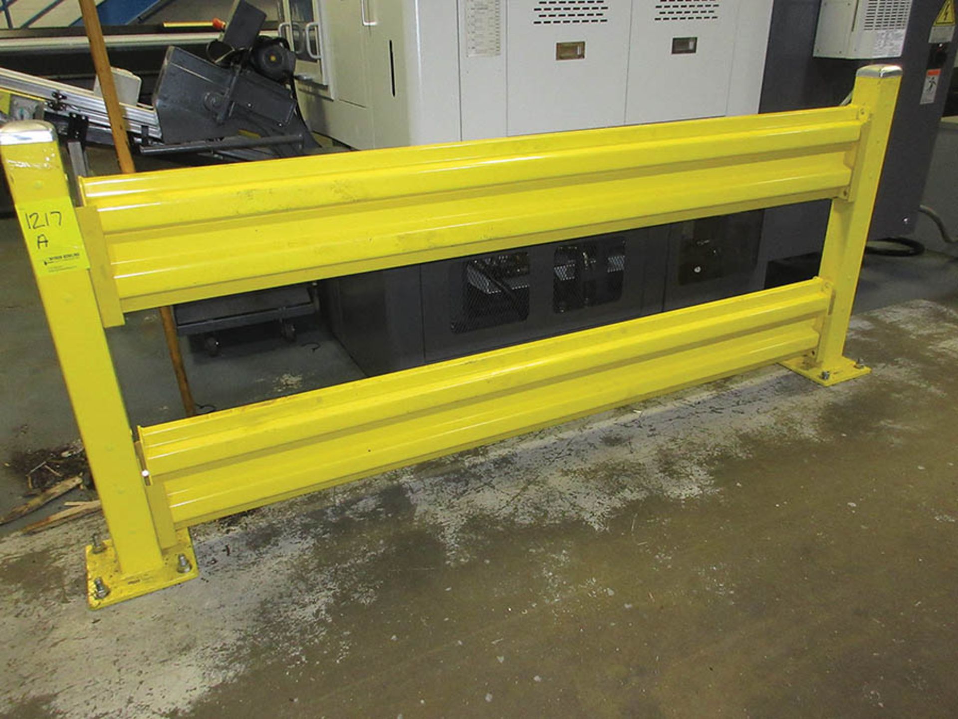 YELLOW SAFETY RAIL - (2) ULINE 100'' X 43'', (1) 43'' X 36'' - Image 2 of 5