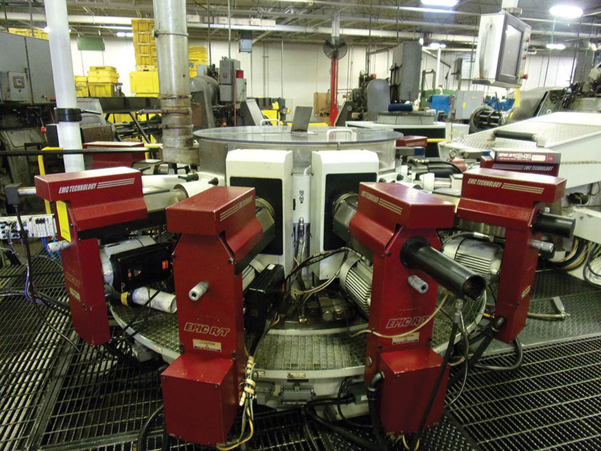2008 HYDROMAT EPIC R/T 25-12 CNC ROTARY TRANSFER MACHINE; 12-POSITION HORIZONTAL TOOL STATION, 6-