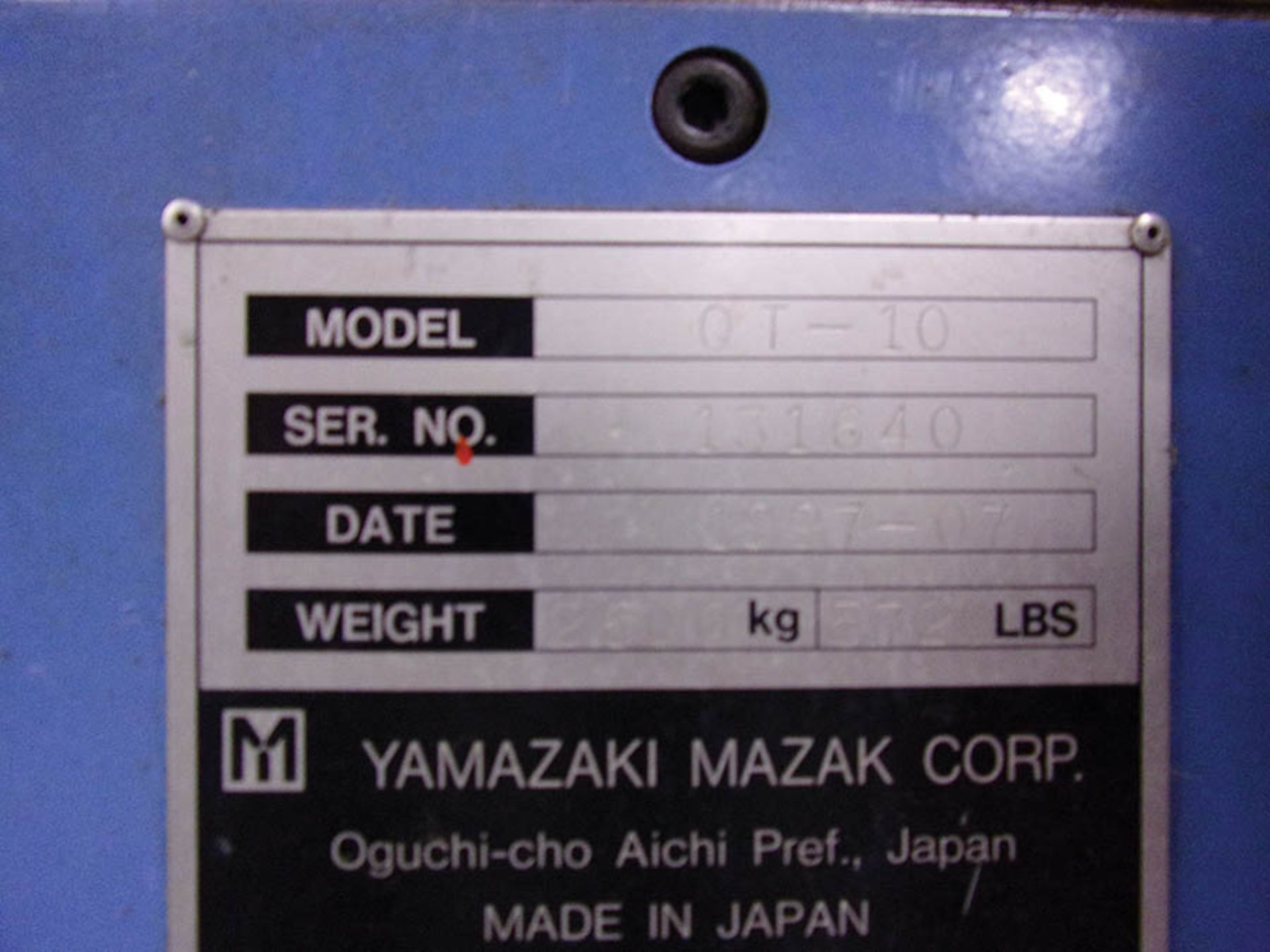 1997 MAZAK QUICK TURN 10 CNC TURNING CENTER; COLLET CHUCK, TAILSTOCK, MAZATROL T PLUS CONTROL, S/N - Image 4 of 4