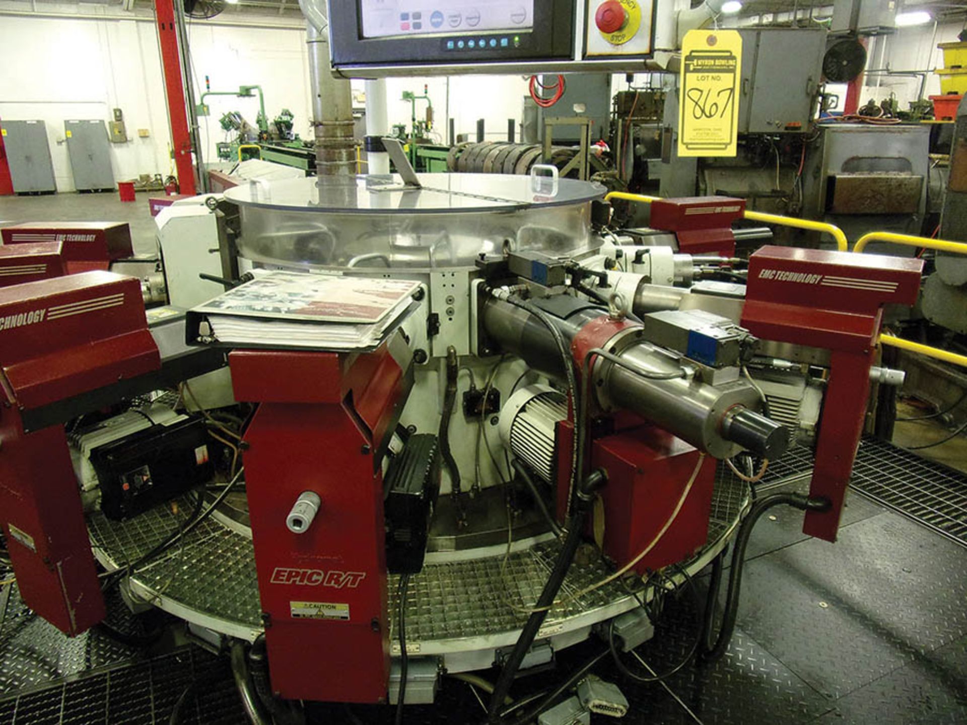 2008 HYDROMAT EPIC R/T 25-12 CNC ROTARY TRANSFER MACHINE; 12-POSITION HORIZONTAL TOOL STATION, 6- - Image 2 of 13