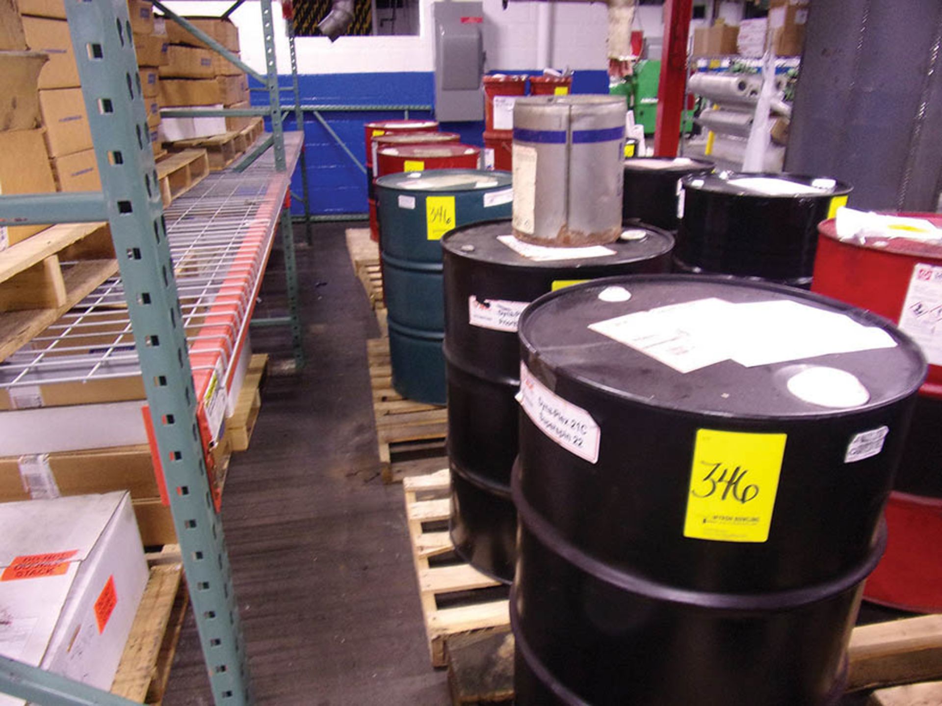 ASSORTED FLUIDS 55-GALLON DRUMS; PRIORITY WR32, SUPERSPIN 22, PRIORITY WR46, G&G AW32, PLUS MORE