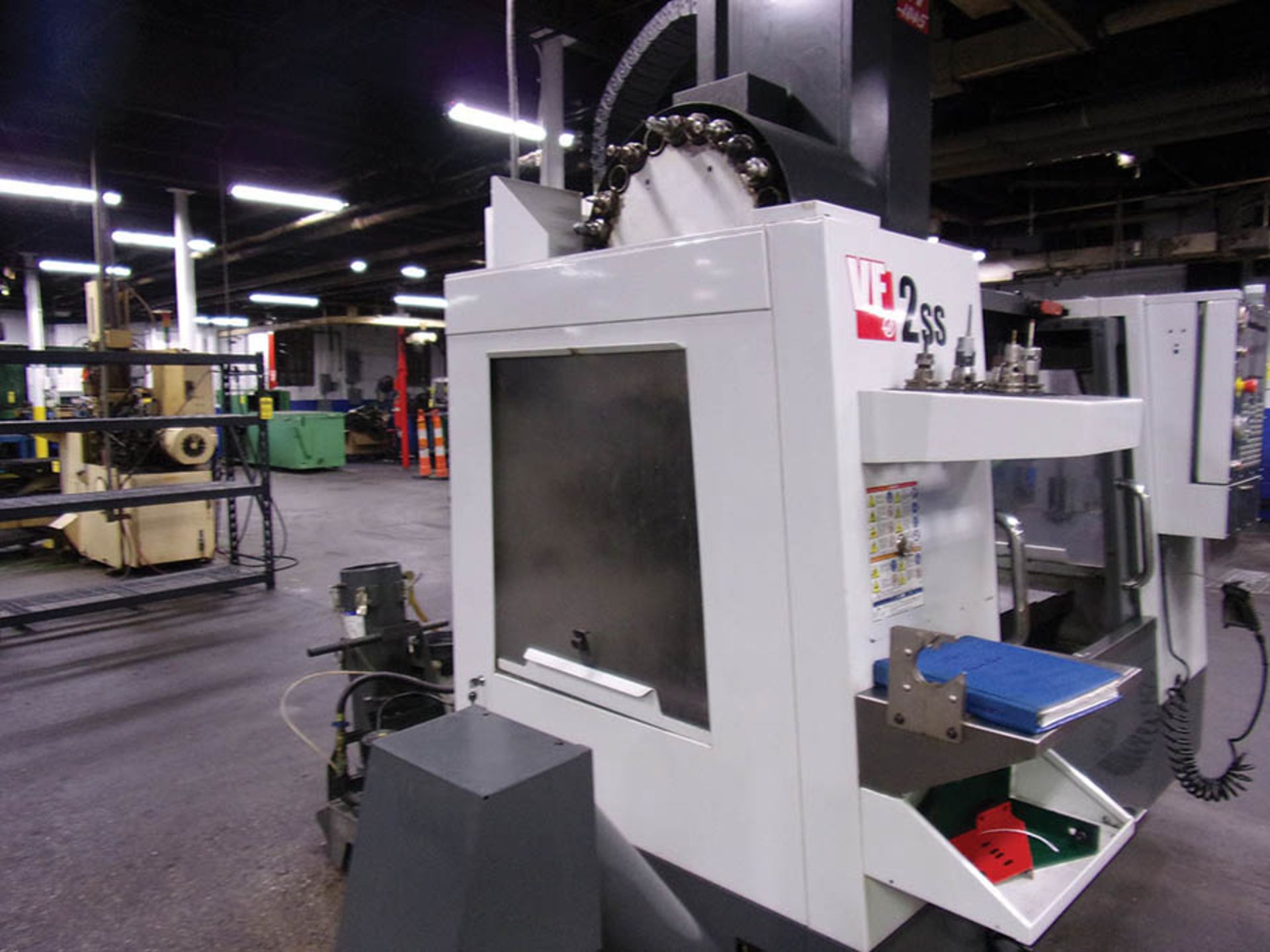 2014 HAAS VF2SS CNC VERTICAL MACHINING CENTER; 24-POSITION ATC, S/N 11114842, O.O.S. - Image 3 of 5