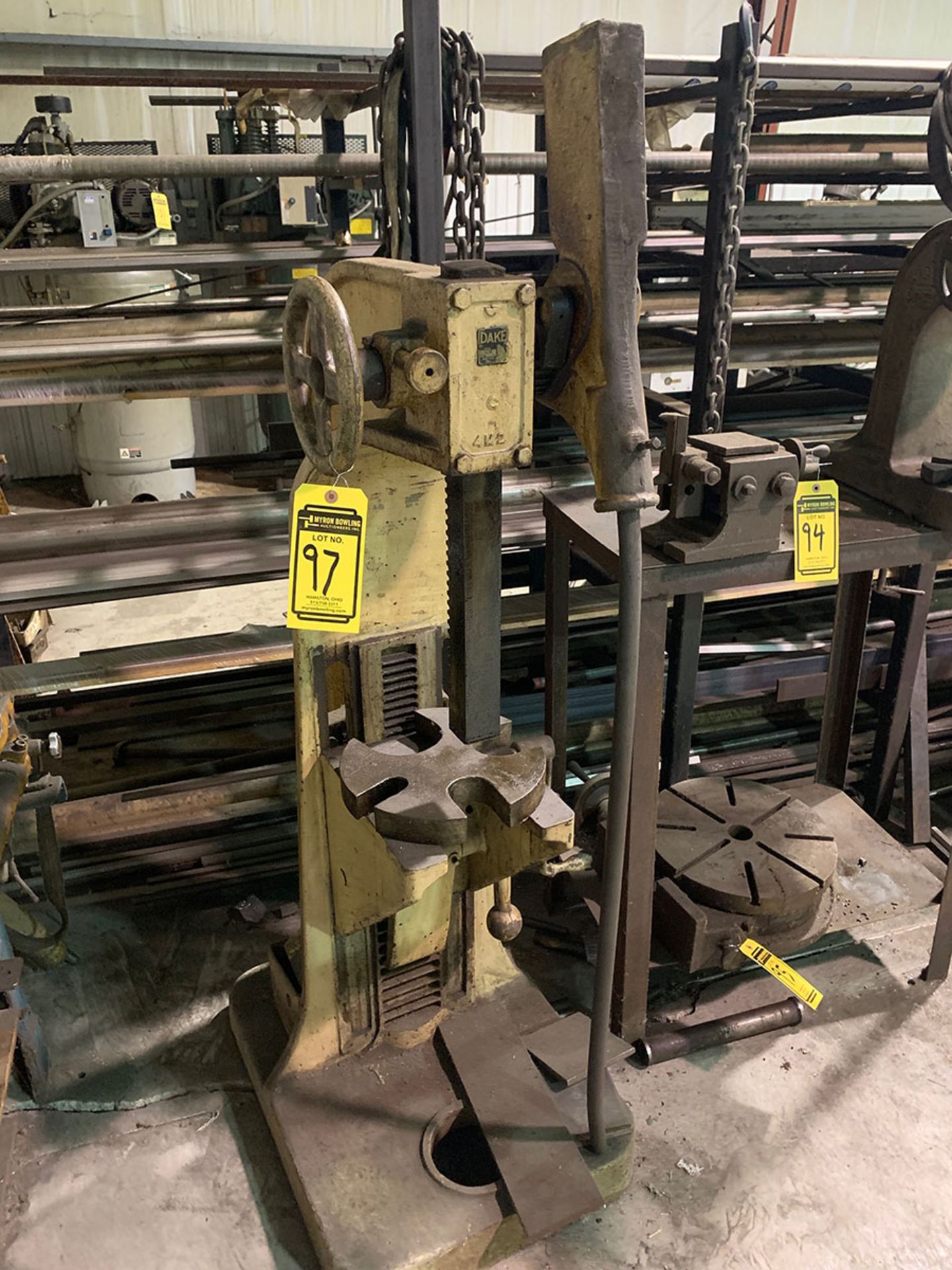 DAKE MODEL 4/M ARBOR PRESS