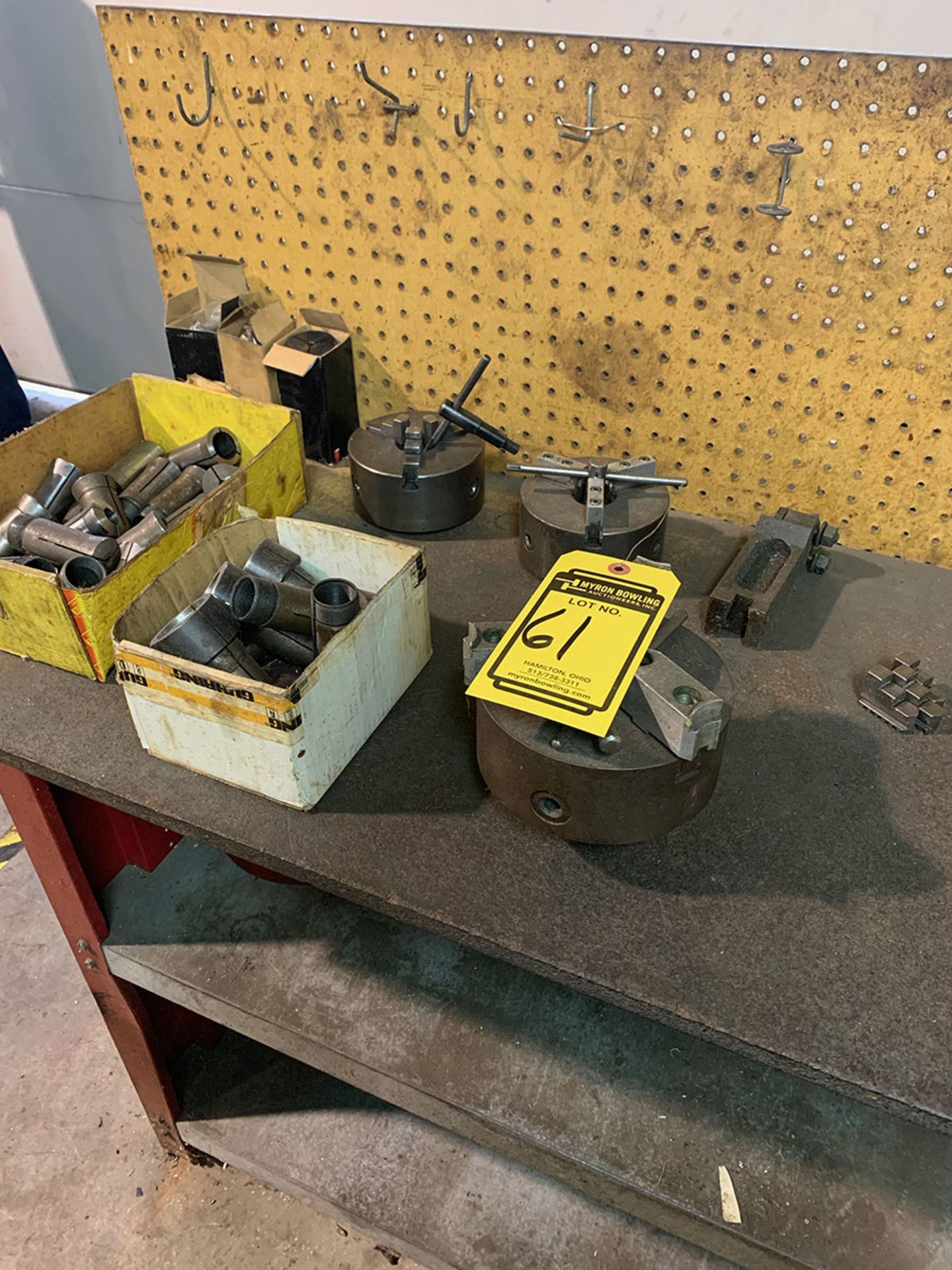 ASSORTED COLLETS AND ACCESSORIES FOR HARDINGE LATHE