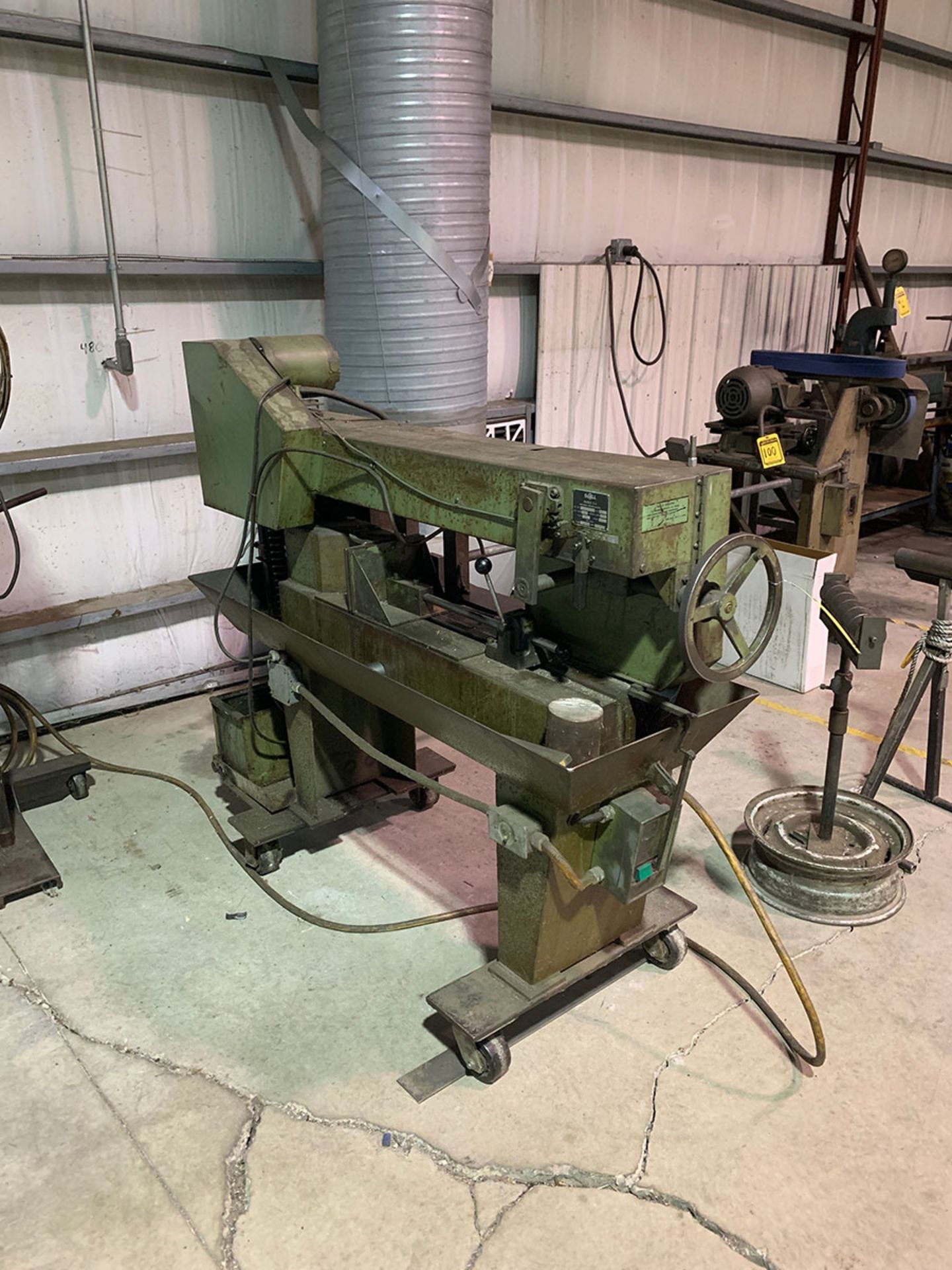 DOALL HORIZONTAL BAND SAW, MODEL C-4, S/N 234-712085, 3-PHASE, MANUAL 8'' MATERIAL CLAMP, BAND 3/4'' - Image 2 of 2