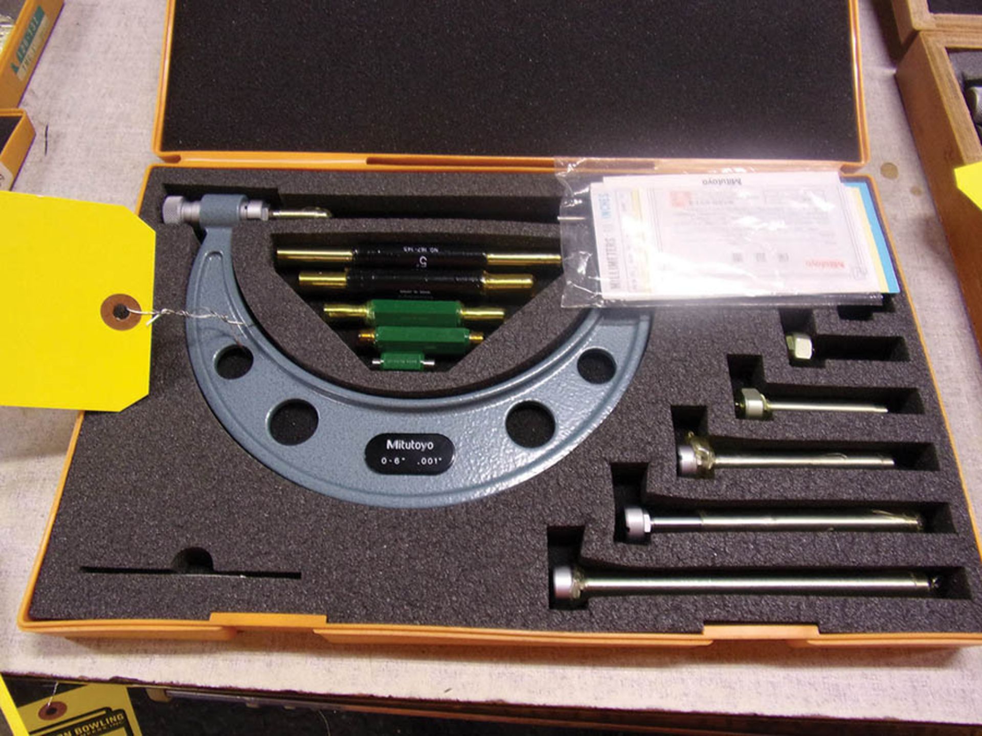 (3) MITUTOYO MICROMETER SETS 0-6'' AND 6-12'' - Image 2 of 3