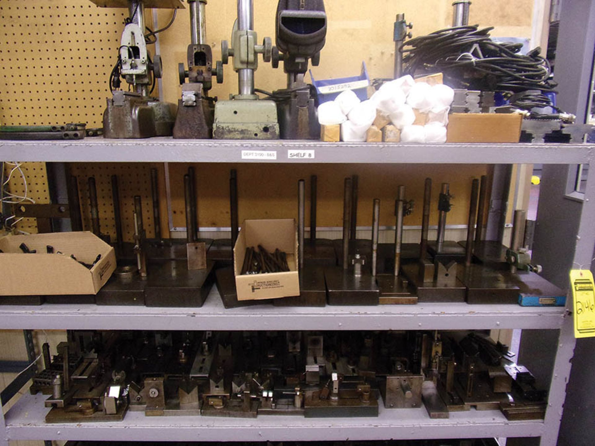 SHELF UNIT W/ WORKHOLDING AND STANDS