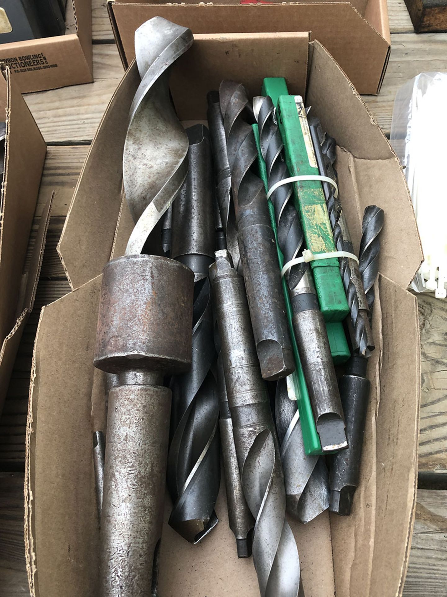 LOT OF LARGE DRILL BITS