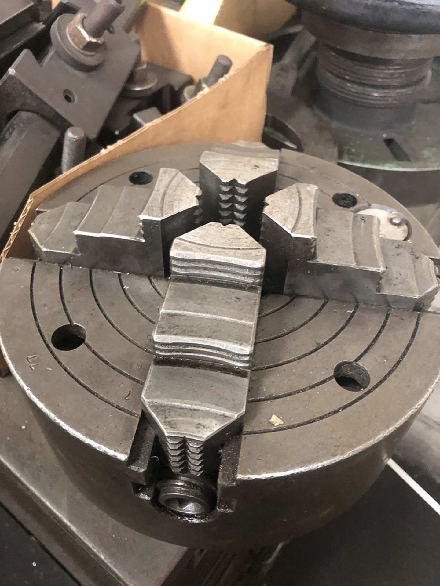 THREADED MOUNT LATHE DRIVER; 4-JAW CHUCK & PLATE - Image 2 of 2