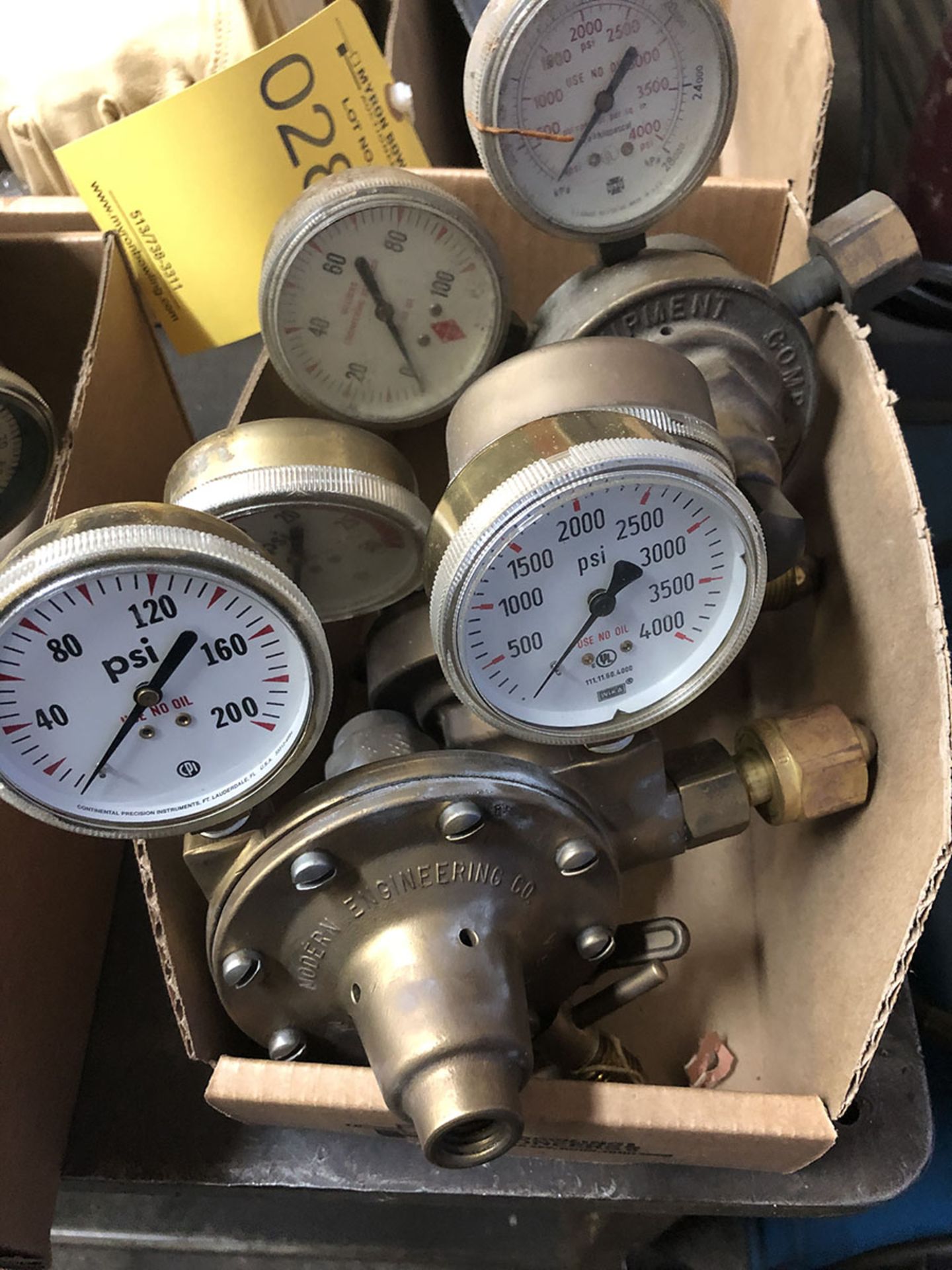 LOT OF (3) OXY ACETYLENE GAUGES