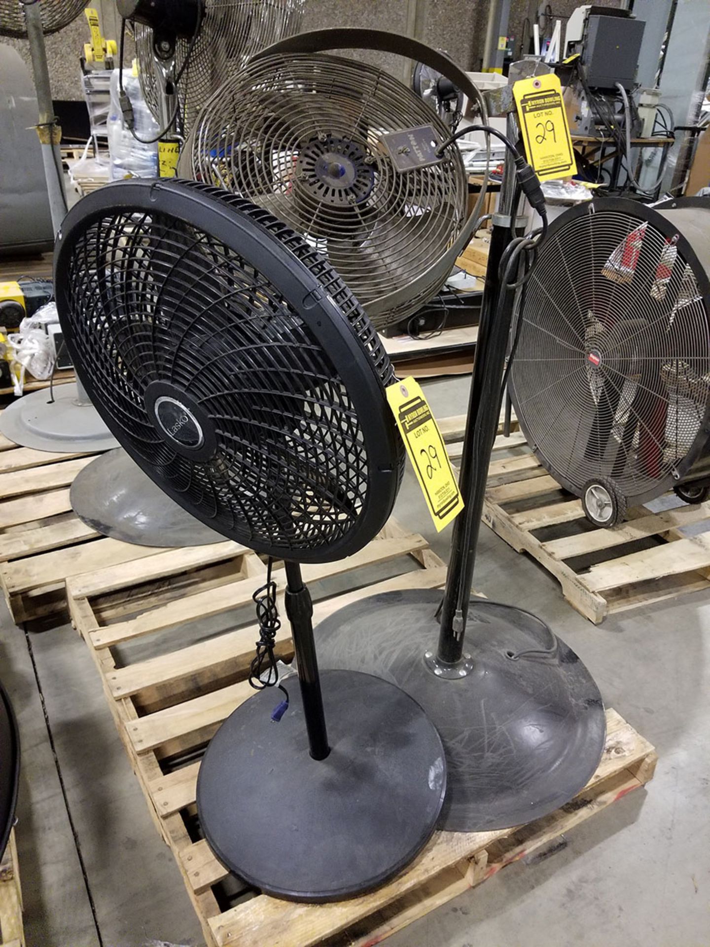 (4-6) ASSORTED PEDESTAL FANS – METAL & PLASTIC – 12’’ TO 24’’ - Image 5 of 9