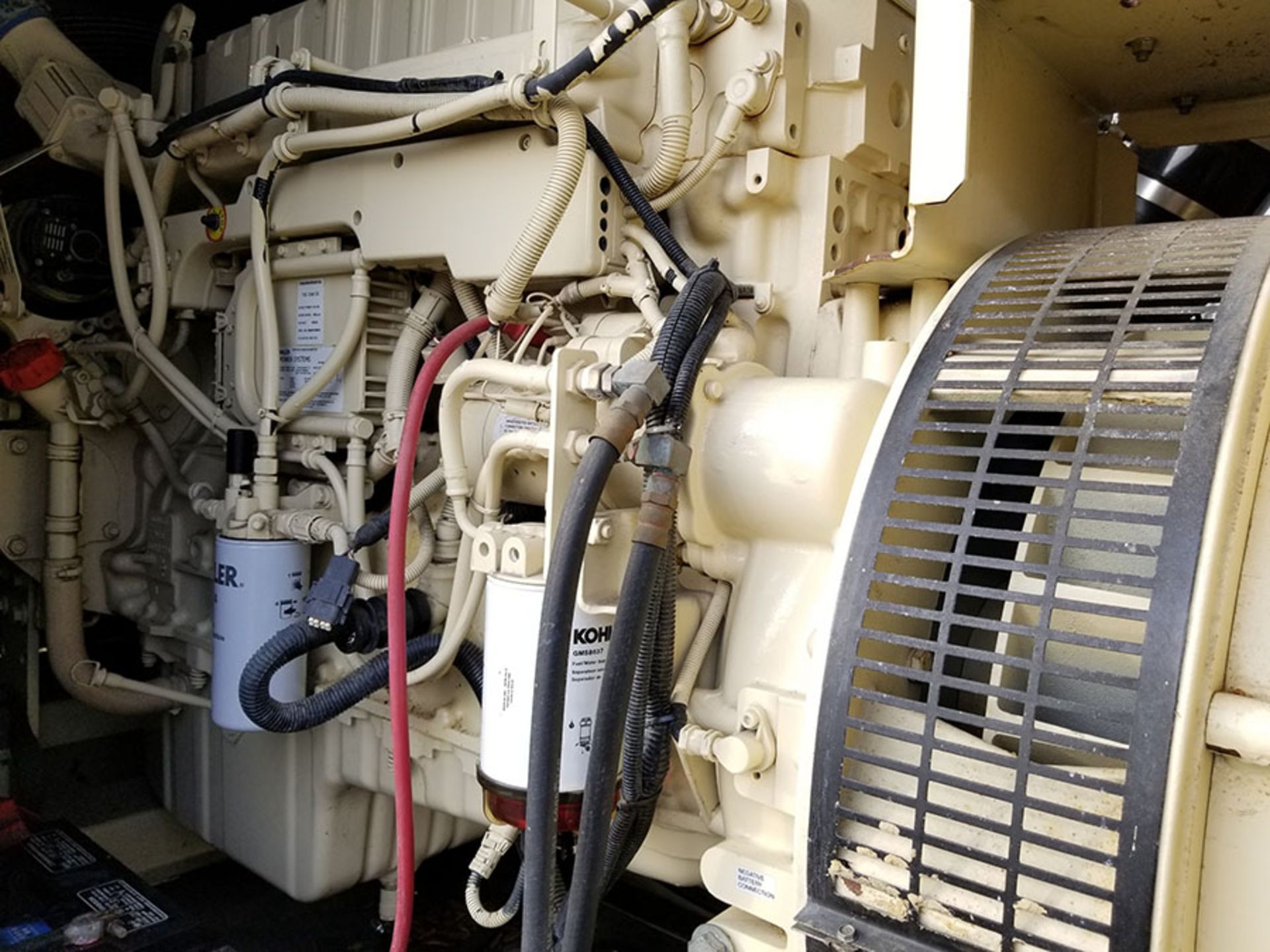 2004 KOHLER 275 EXTERIOR STANDBY SERVICE DUTY GENERATOR, MODEL 275REOZV, S/N 2004622, 528.9 - Bild 7 aus 23