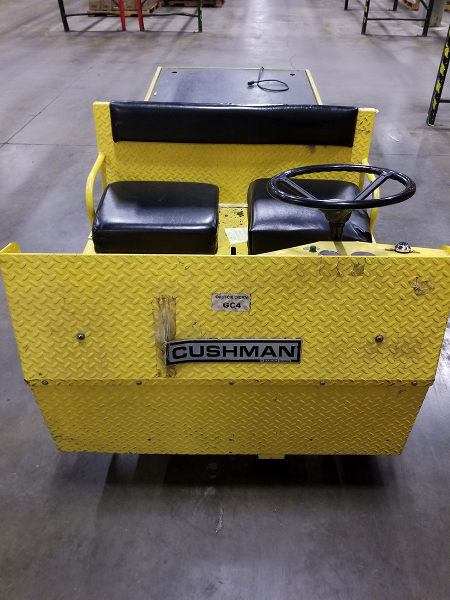 2002 CUSHMAN PNEUMATIC TIRES, TEXTRON TITAN 36V FOREMAN UTILITY CART, S/N LM14587, 74’’ X 44’’ - Image 4 of 8