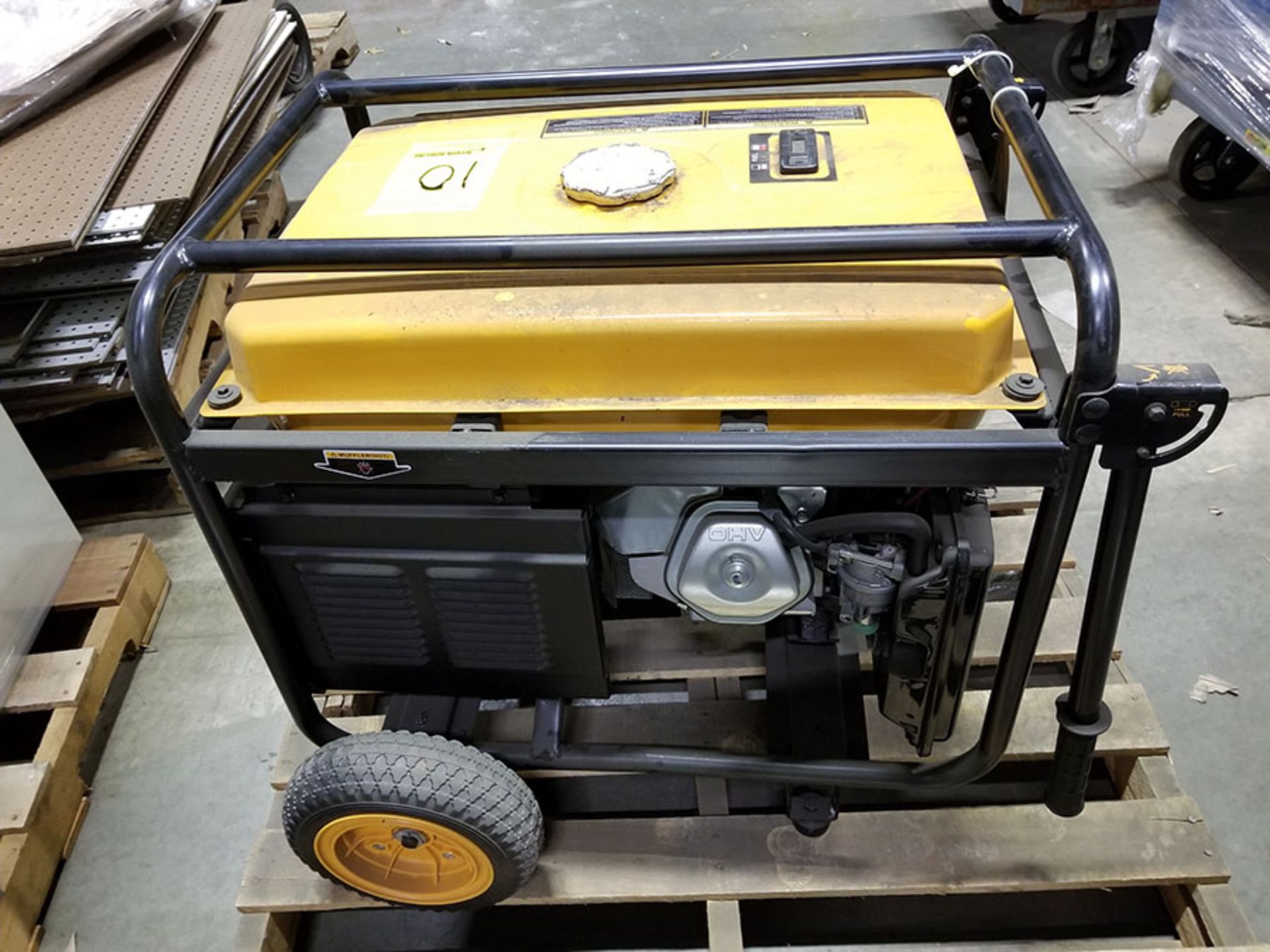 POULAN PRO 6600 PORTABLE GENERATOR- (4) 110V PLUGS, (1) 120/240V, GAS POWERED, MODEL PP6600, S/N - Image 6 of 6