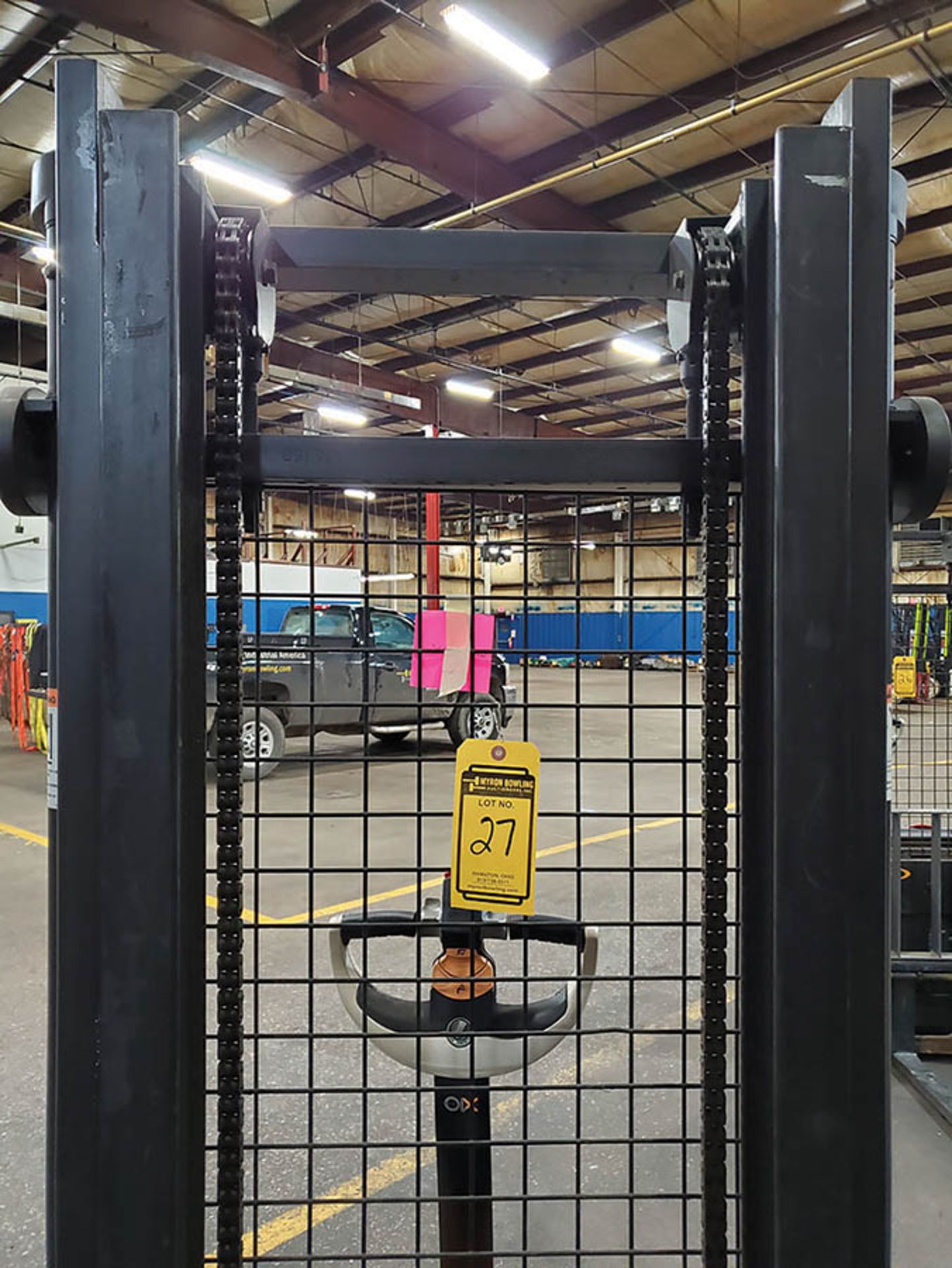 CROWN 2,000 LB. WALKIE STACKER, MODEL ST3000-20, 24-VOLT, 128’’ LIFT HEIGHT, 83’’ LOWERED 2-STAGE - Image 12 of 12