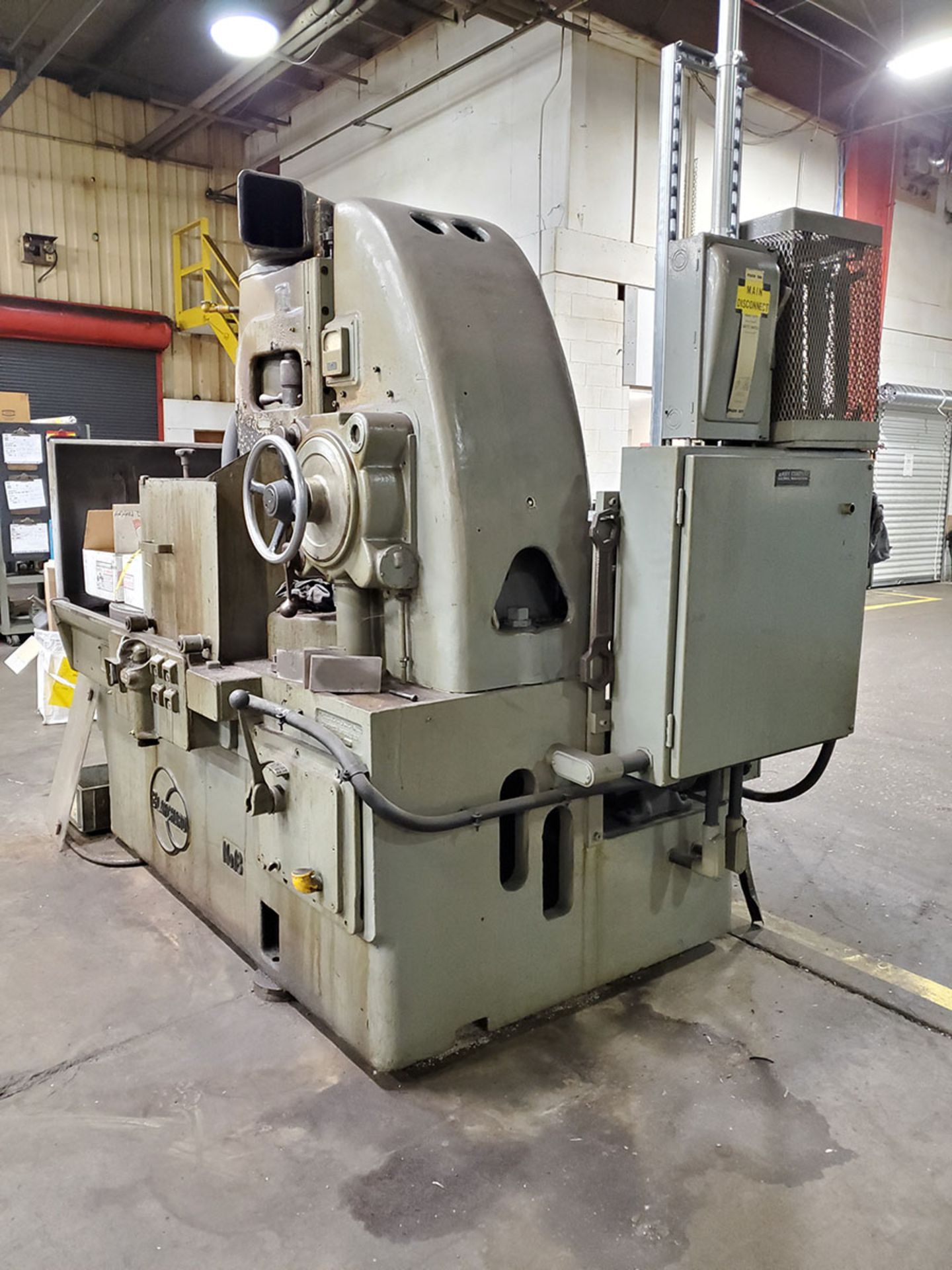 BLANCHARD NO. 18 3' HORIZONTAL ROTARY GRINDER, TABLE STOP ADJUSTMENT, (3) BOXES OF SPARE GRINDING - Image 16 of 17
