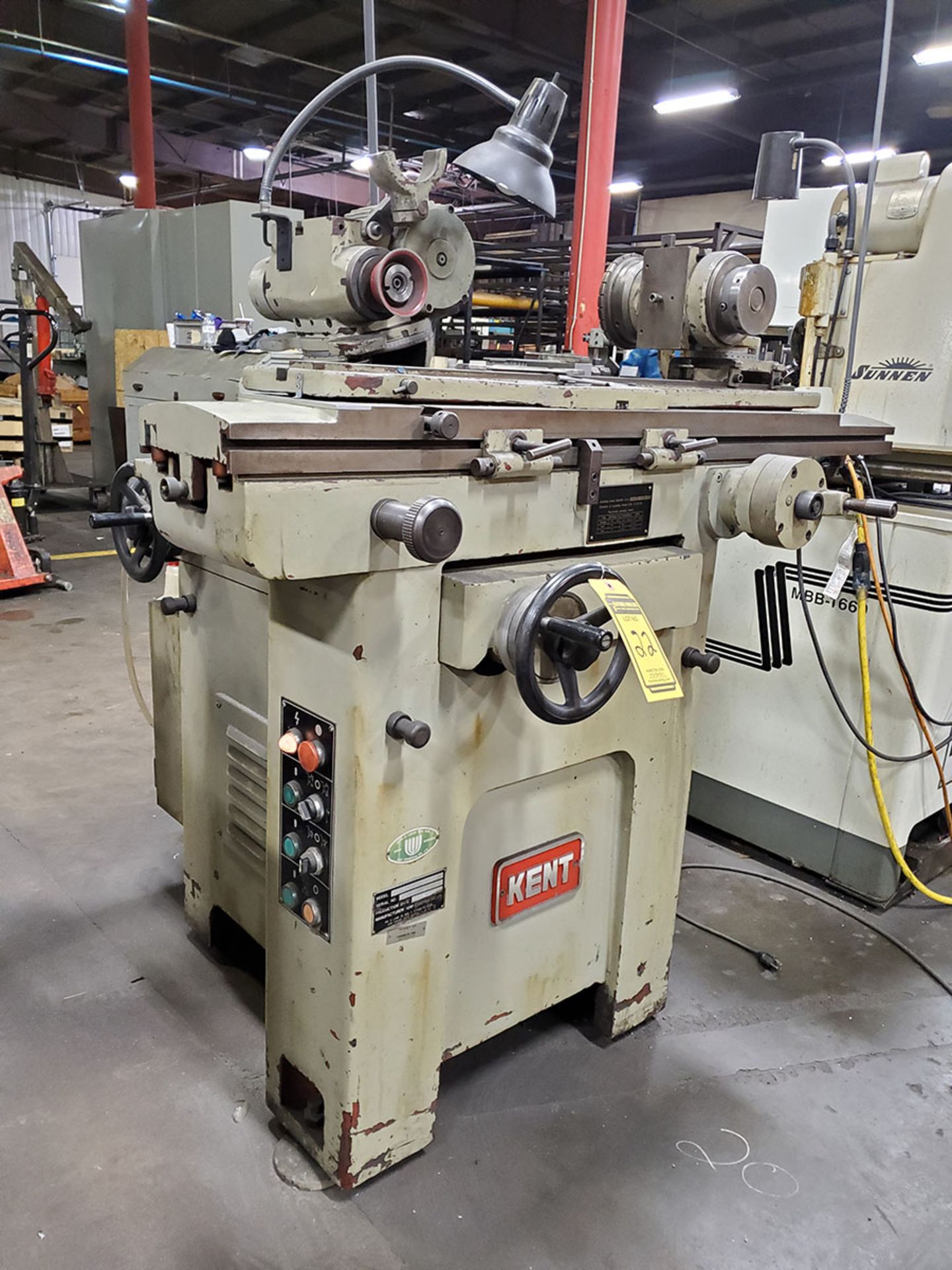 1982 KENT TOOL GRINDER, MODEL KCT-40S, S/N 820508-2, 5’’ X 36’’ TABLE, 2600/3700/6200 RPM SPEEDS, - Image 14 of 20