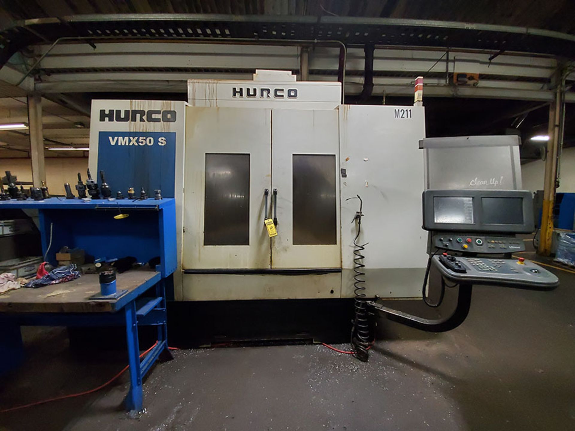 HURCO VMX50S CNC VERTICAL MACHINING CENTER, ATS, PENDANT CONTROL, HURCO ULTIMAX DRO CONTROL STATION, - Image 19 of 26