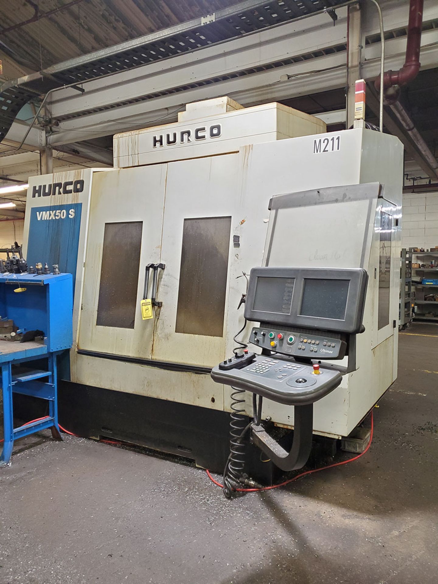 HURCO VMX50S CNC VERTICAL MACHINING CENTER, ATS, PENDANT CONTROL, HURCO ULTIMAX DRO CONTROL STATION,