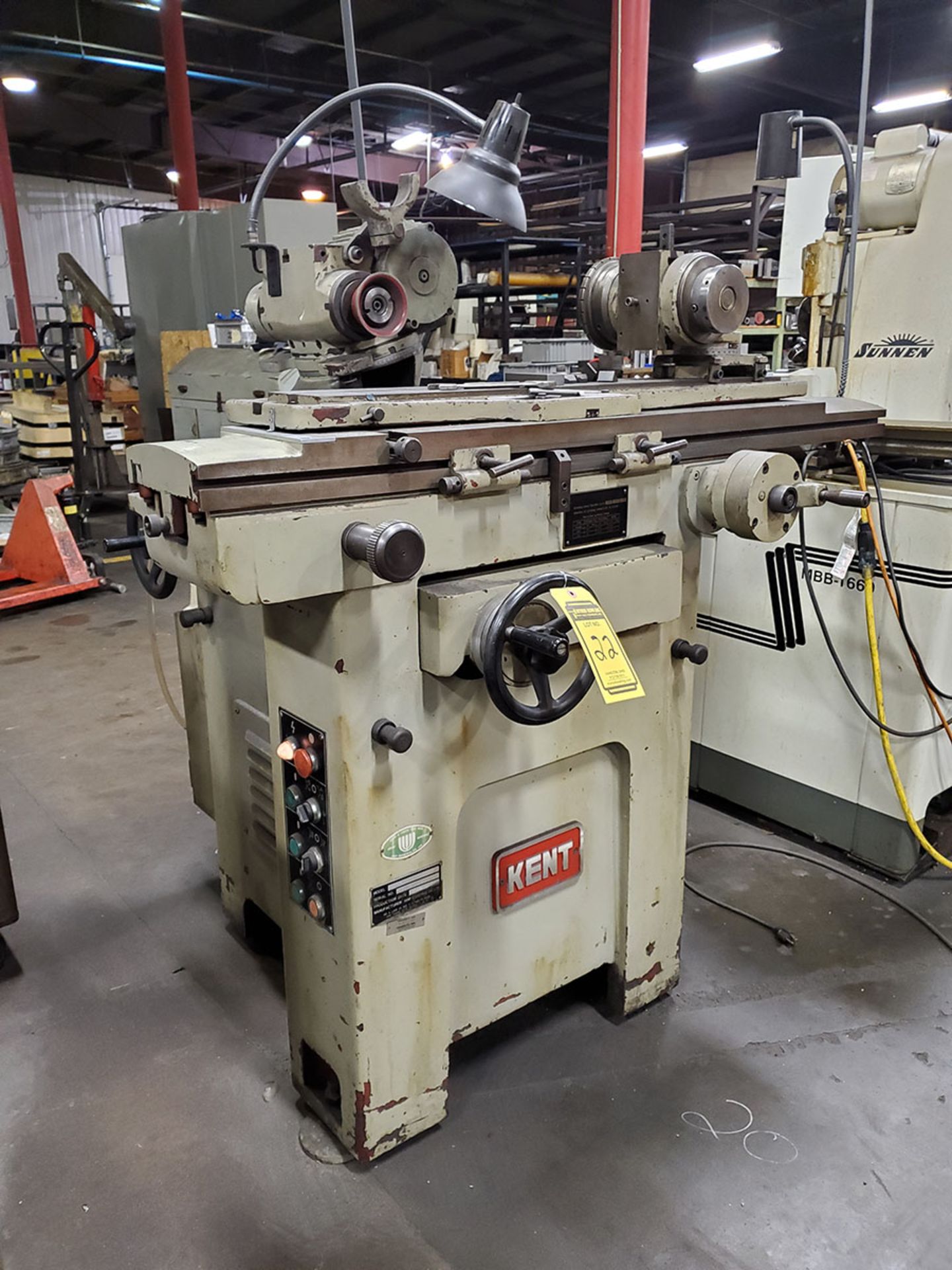 1982 KENT TOOL GRINDER, MODEL KCT-40S, S/N 820508-2, 5’’ X 36’’ TABLE, 2600/3700/6200 RPM SPEEDS,