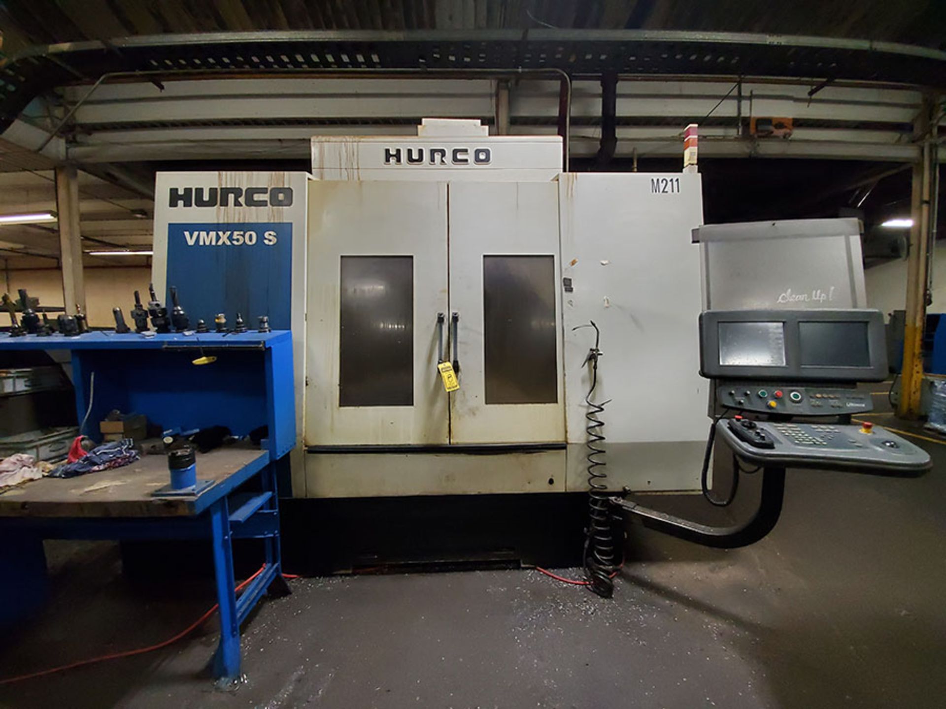 HURCO VMX50S CNC VERTICAL MACHINING CENTER, ATS, PENDANT CONTROL, HURCO ULTIMAX DRO CONTROL STATION, - Image 20 of 26