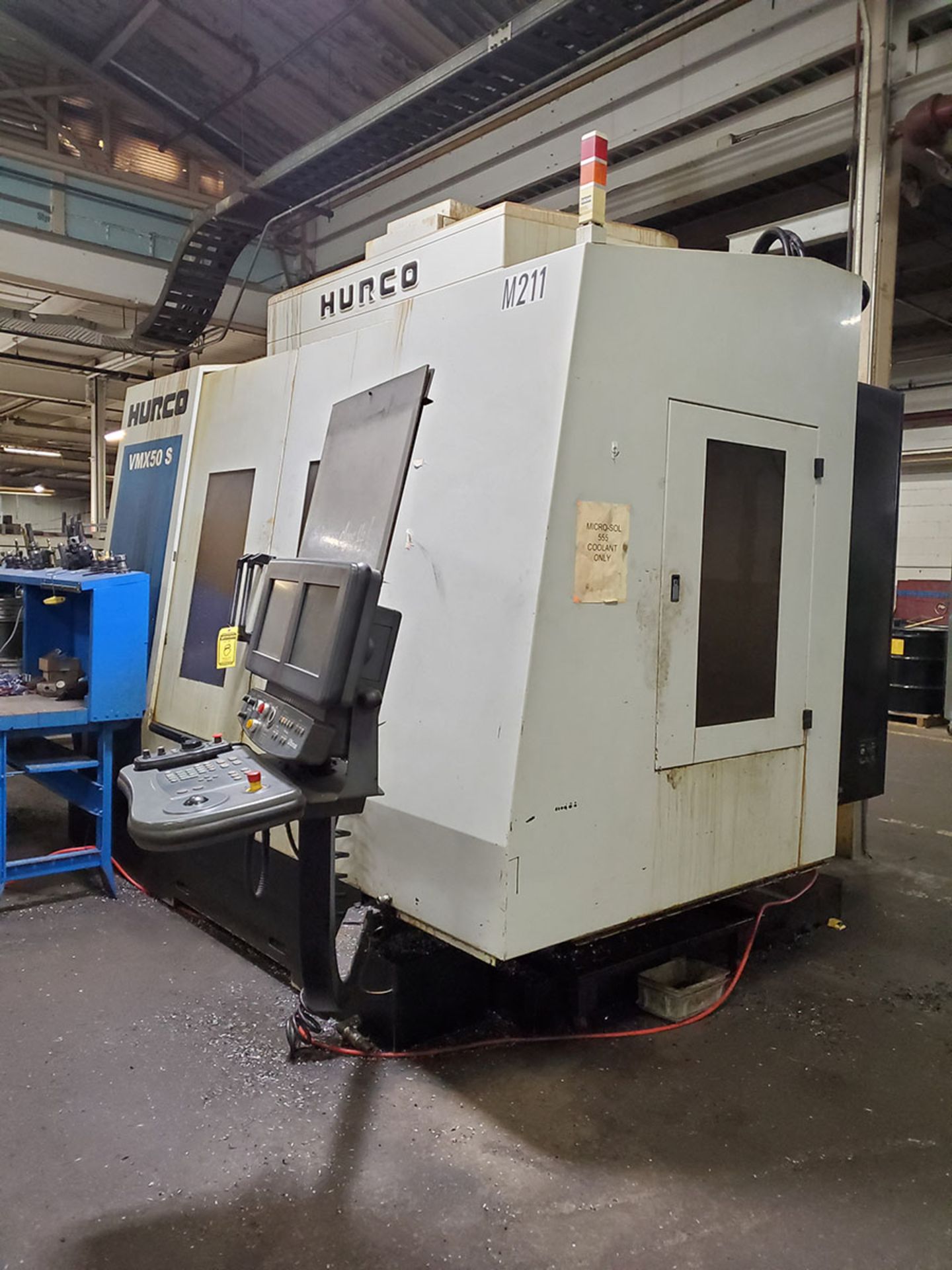 HURCO VMX50S CNC VERTICAL MACHINING CENTER, ATS, PENDANT CONTROL, HURCO ULTIMAX DRO CONTROL STATION, - Image 10 of 26