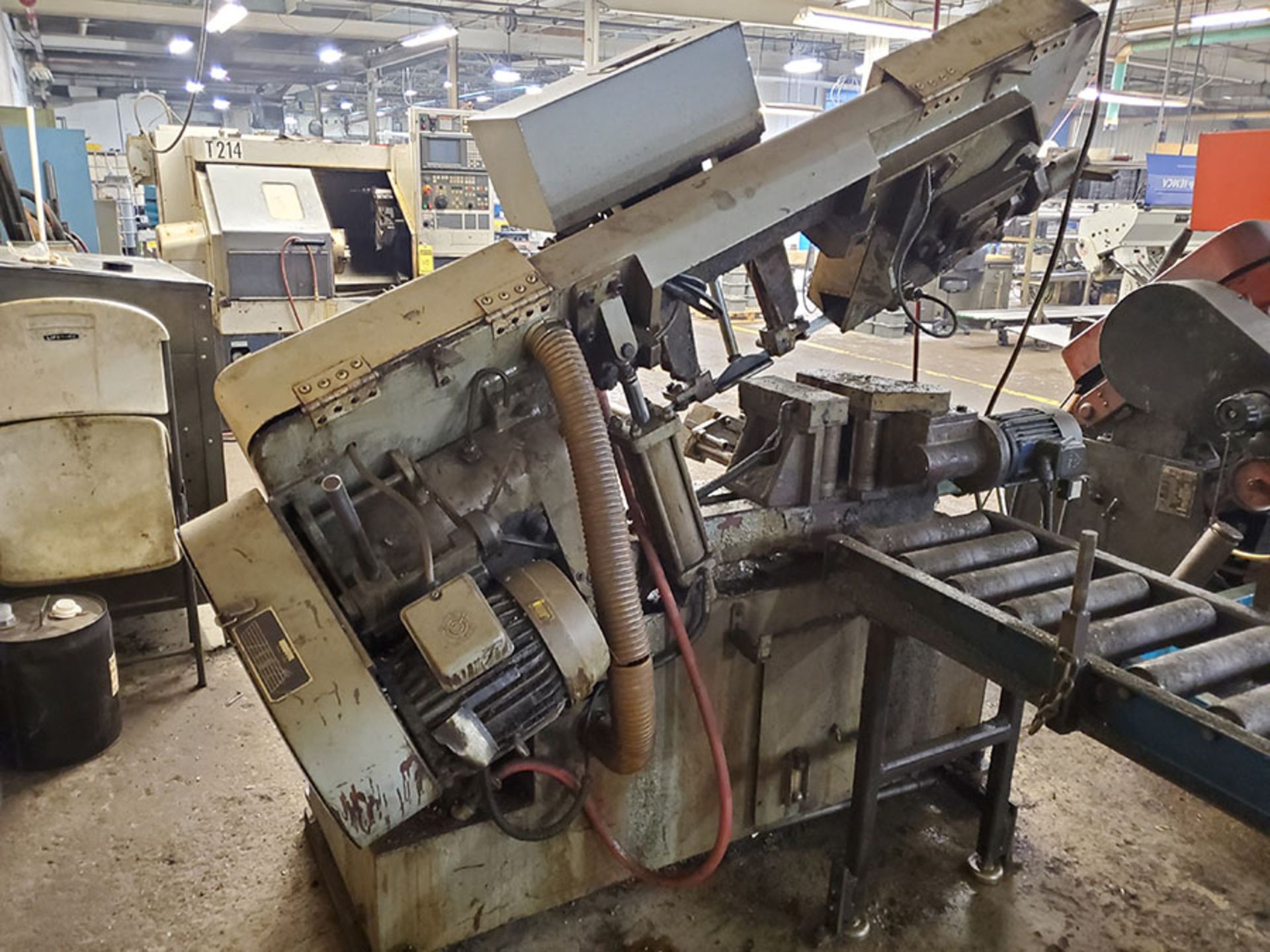 1998 ASTERCUT HORIZONTAL HYDRAULIC BANDSAW, MODEL S-12A, S/N 12746, 220V, 3-PHASE, 60-HZ, BLADE SIZE - Image 8 of 11