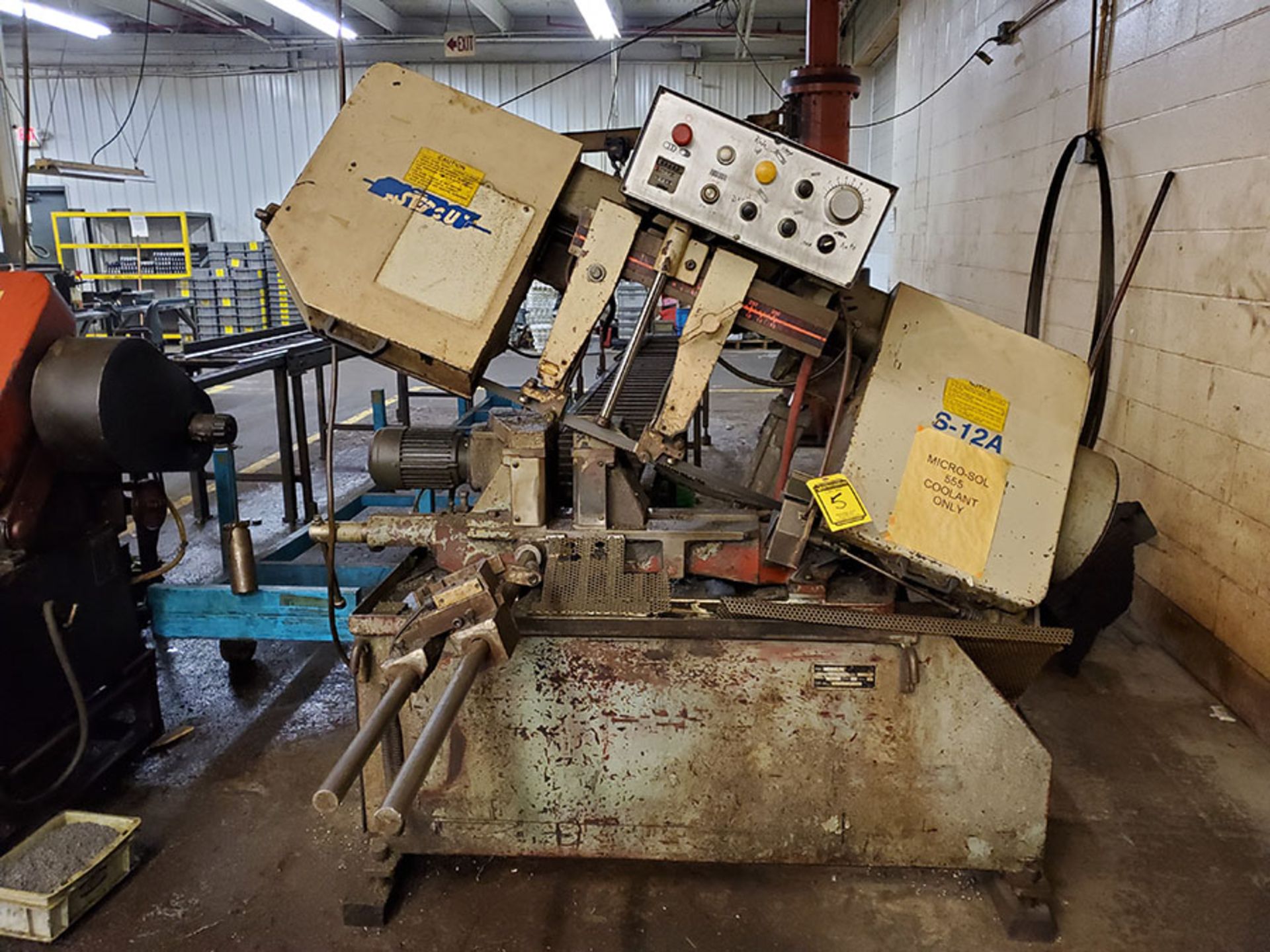 1998 ASTERCUT HORIZONTAL HYDRAULIC BANDSAW, MODEL S-12A, S/N 12746, 220V, 3-PHASE, 60-HZ, BLADE SIZE - Image 2 of 11