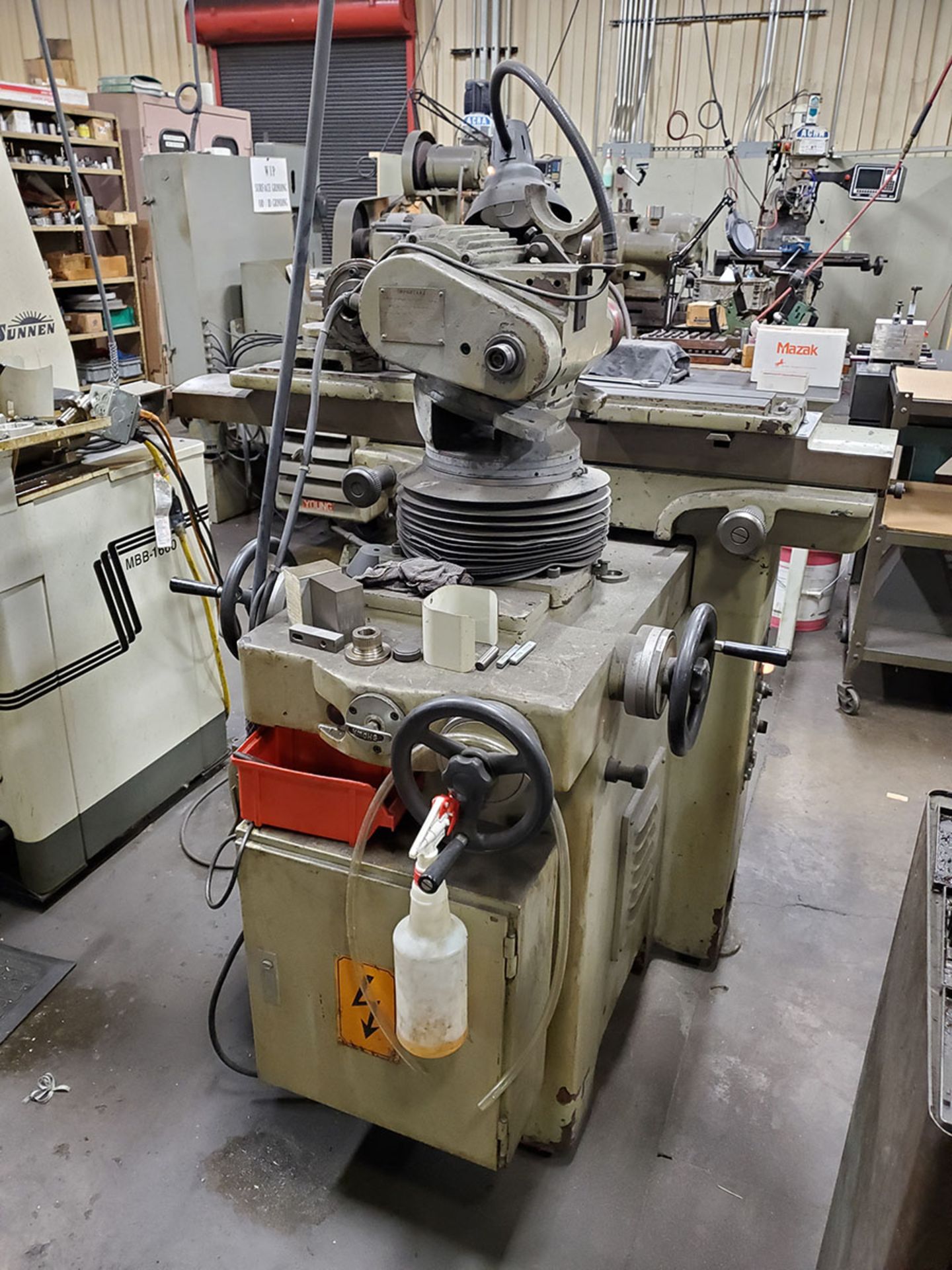 1982 KENT TOOL GRINDER, MODEL KCT-40S, S/N 820508-2, 5’’ X 36’’ TABLE, 2600/3700/6200 RPM SPEEDS, - Image 12 of 20