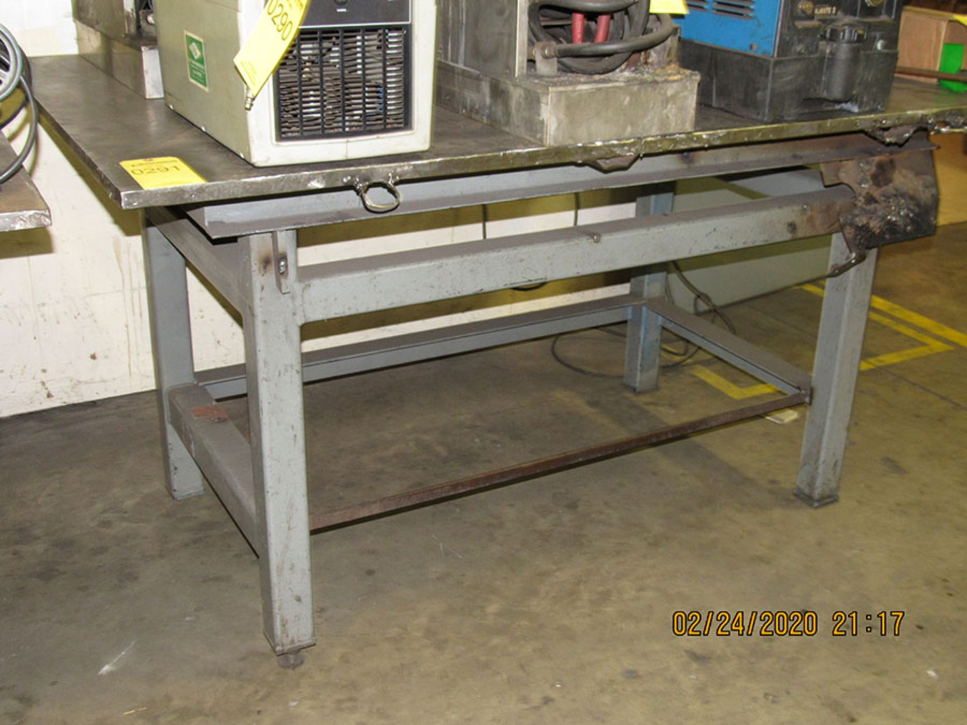48'' X 72'' WELDING TABLE WITH 1'' PLATE TOP