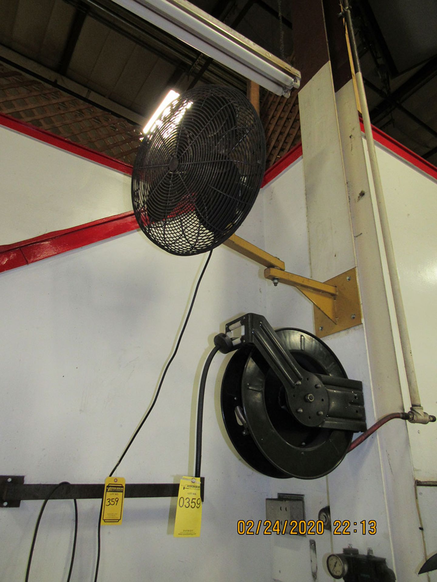 16'' HOSE REEL & SHOP FAN