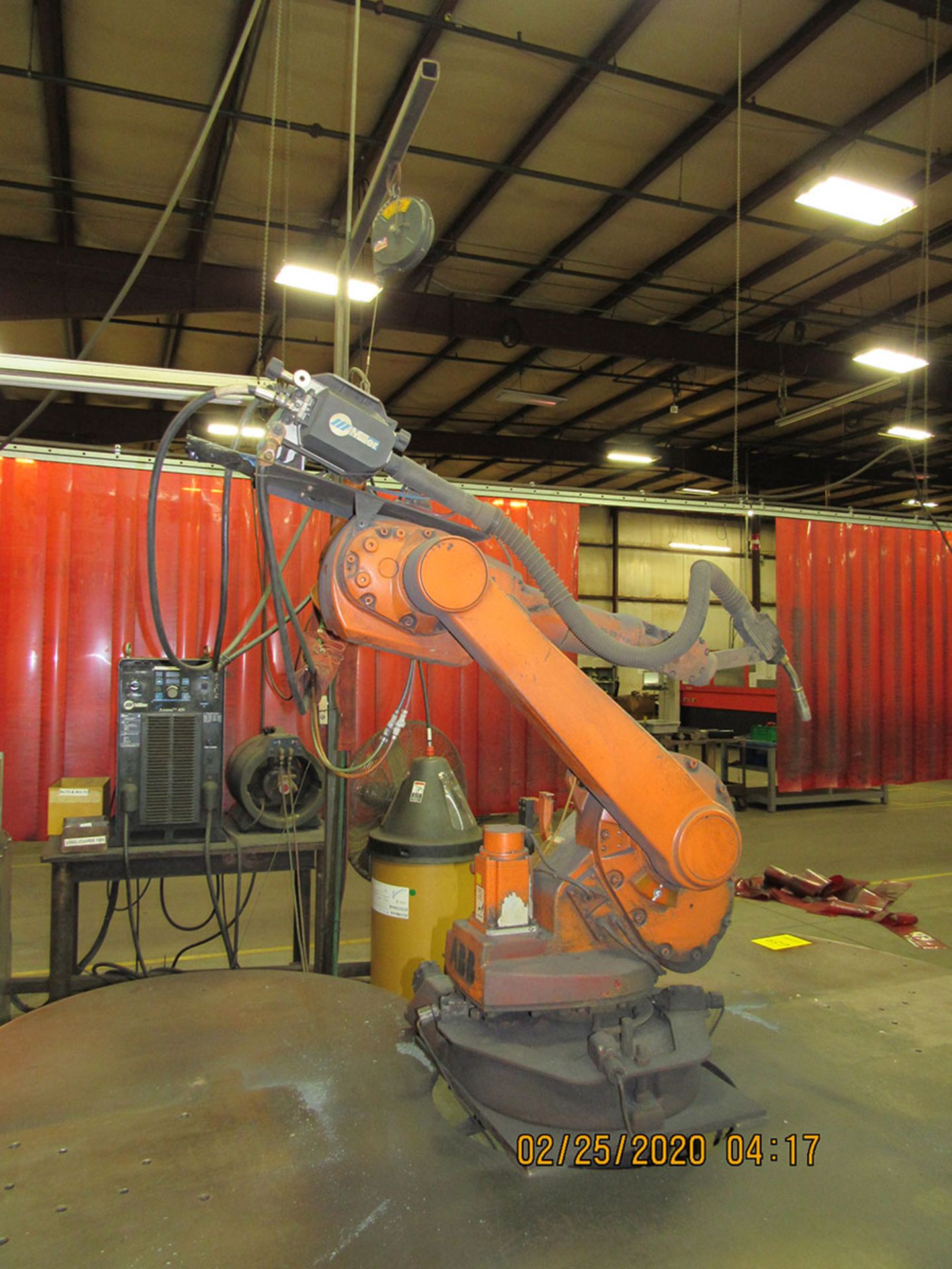 2006 ABB MODEL IRC5 5-AXIS ROBOTIC WELDING CELL WITH ABB MODEL M 2004 ROBOT CONTROLLER WITH PENDENT, - Image 4 of 4