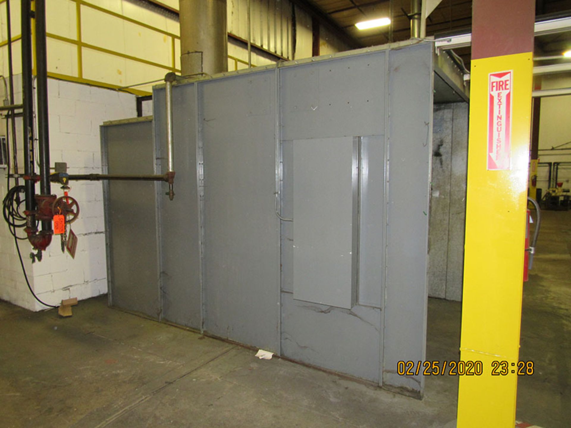 DEVILBISS PRO CLEAN PAINT ARRESTOR SPRAY BOOTH; 8' W X 9' D WITH FILTER & EXHAUST SYSTEM BEHIND - Image 2 of 5