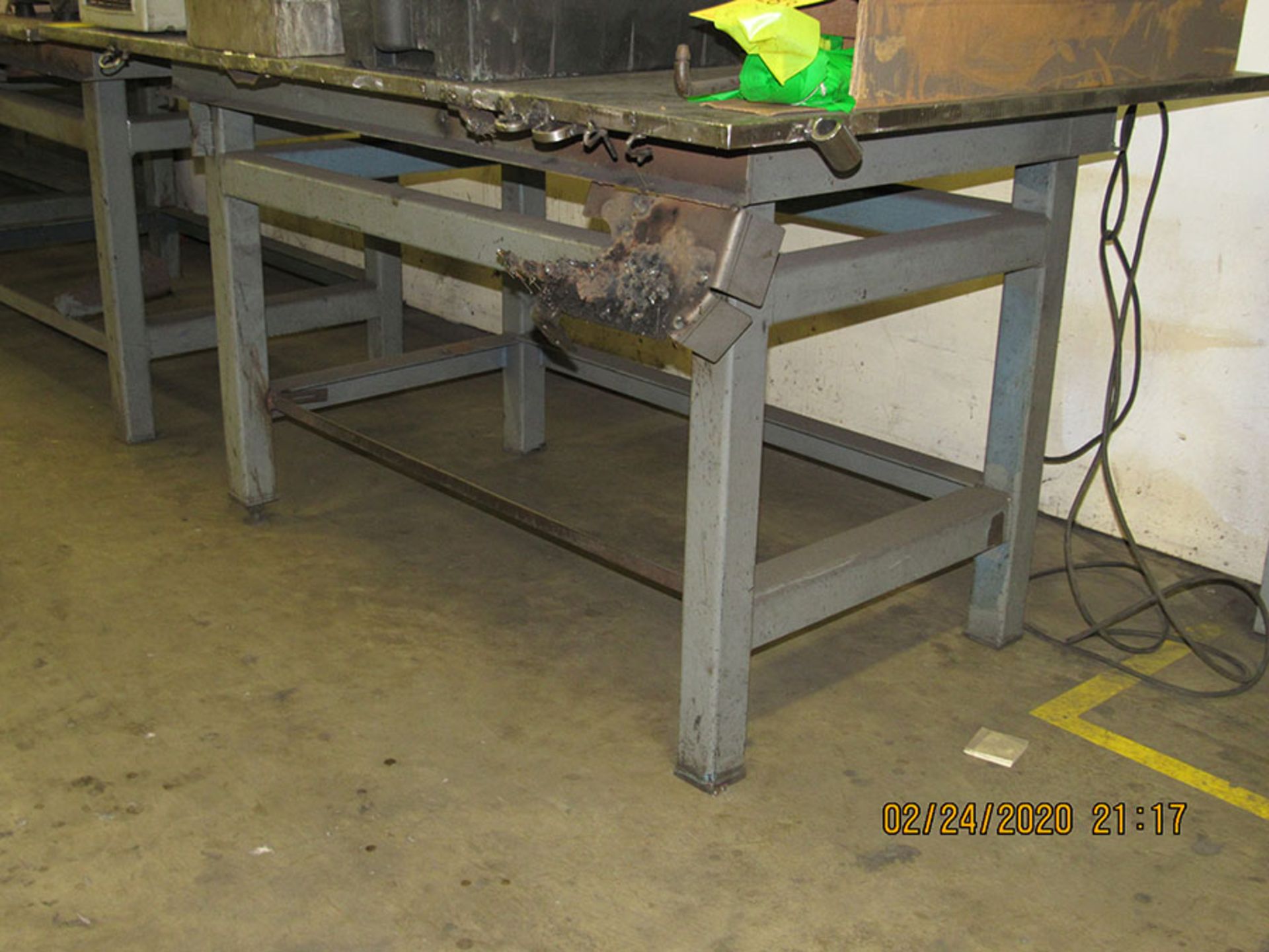 48'' X 72'' WELDING TABLE WITH 1'' PLATE TOP - Image 2 of 2