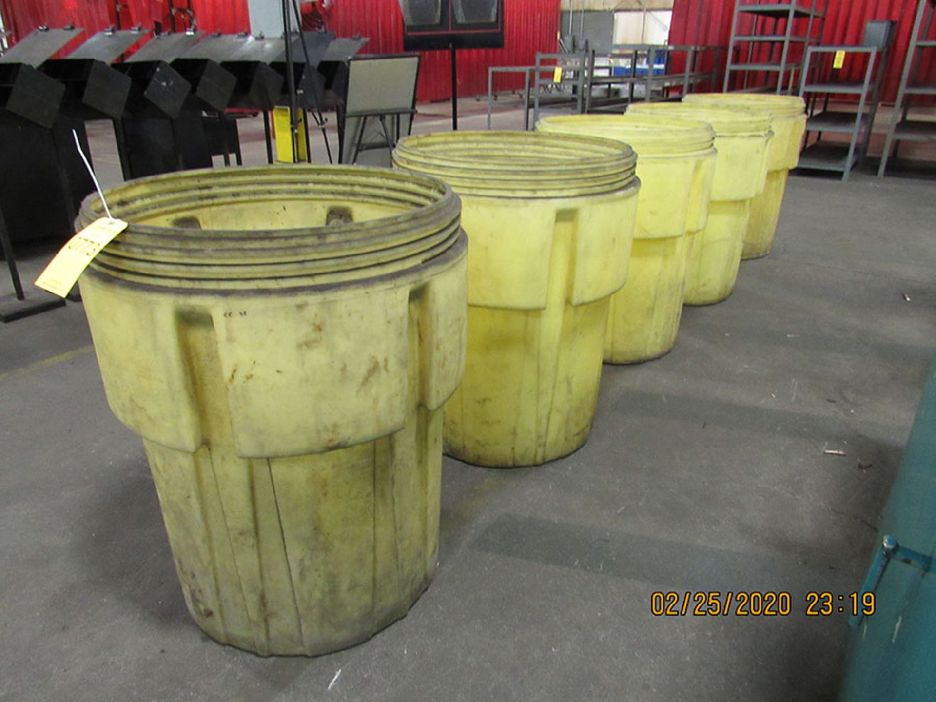 ROW OF (5) ENPAC SPILL CONTAINING BARRELS