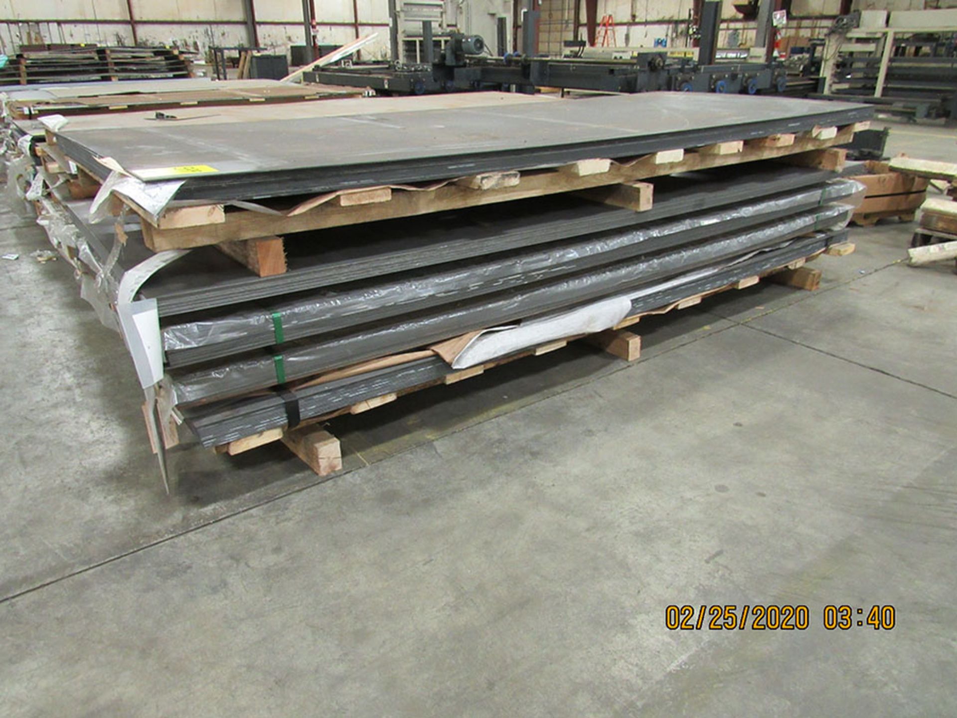 (16 PIECES) .164'' X 48'' X 120'' HR1045 PLATE STEEL (15 PIECES) .120'' X 48'' X 120'' HRPO PLATE