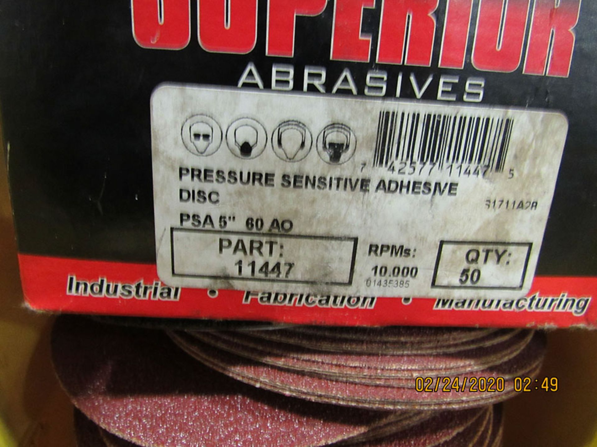 ASSORTED GRIT 5'' ABRASIVE DISCS - Image 2 of 2