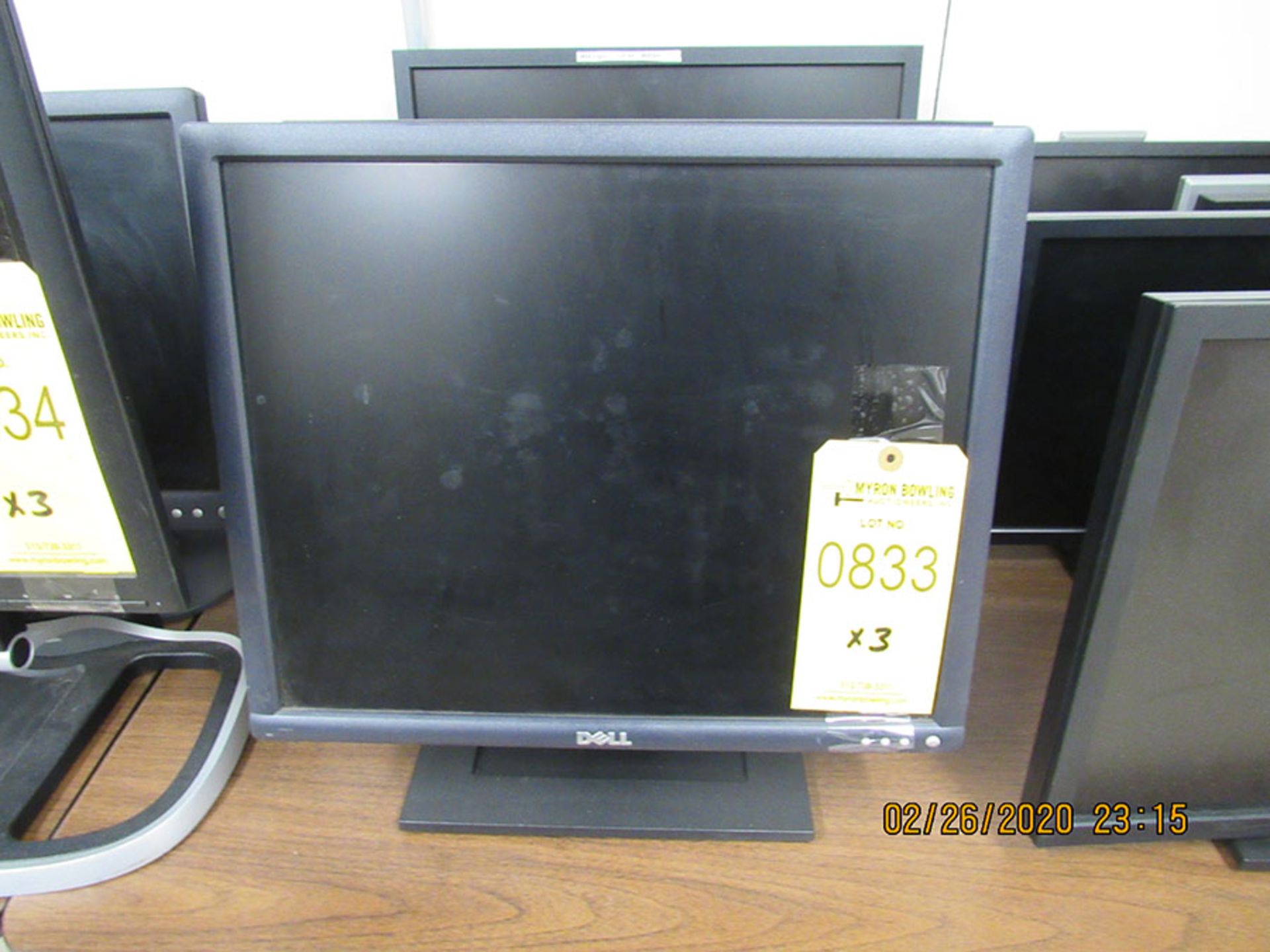 (3) DELL MONITORS