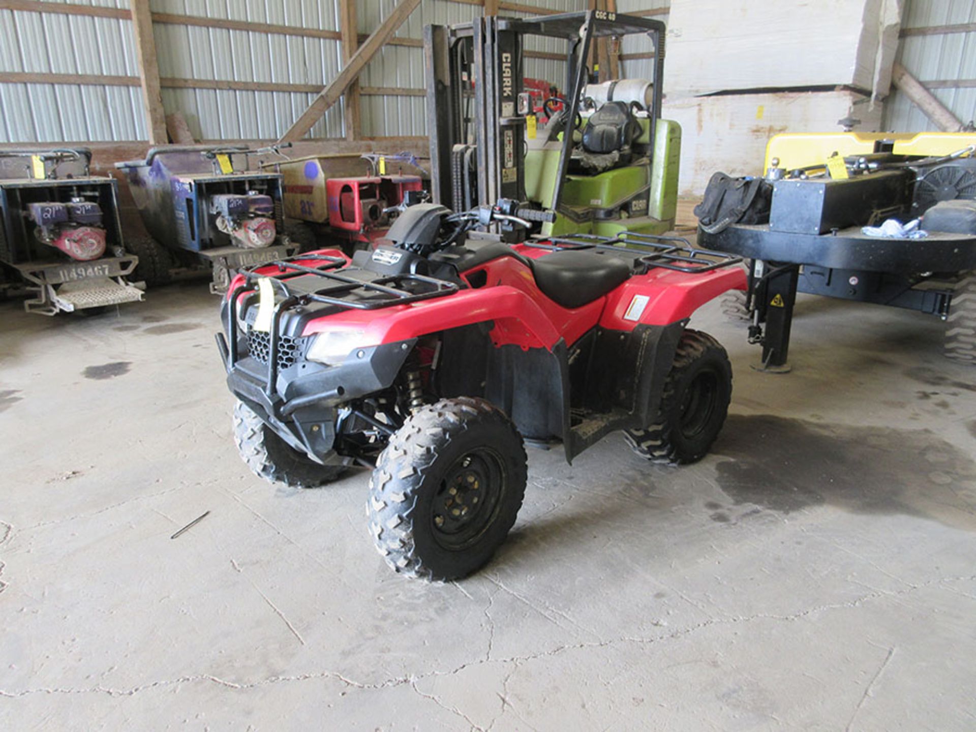 2014 HONDA RANCHER; 2X4, FUEL INJECTED, 1,360 MILES, VIN# TRX420TE1 - Image 3 of 4