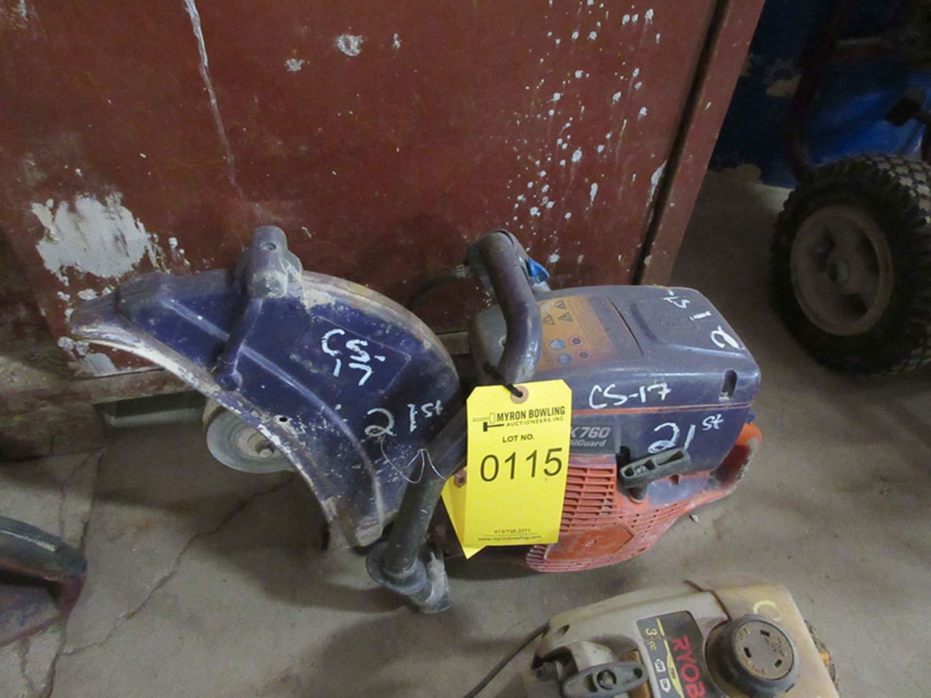 HUSQVARNA K760 ABRASIVE CUTOFF SAW; GAS POWERED