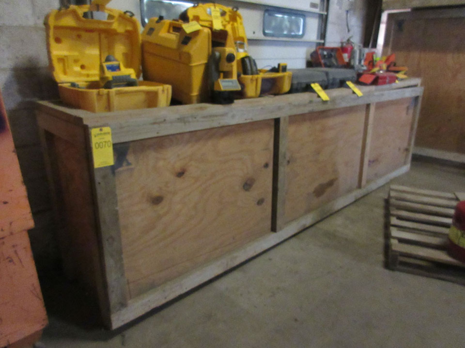 (3) WOOD SHIPPING CRATES