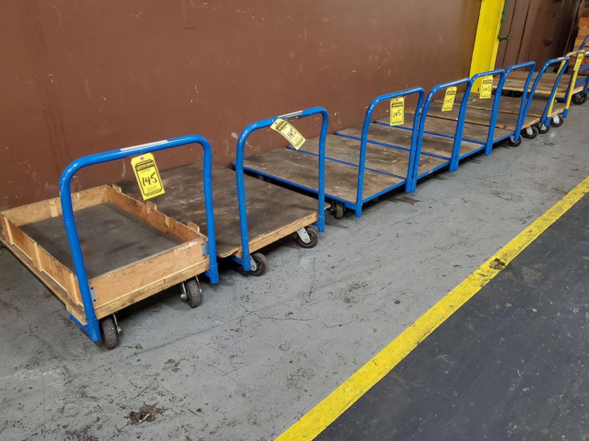 (8+) 4' X 2' LIGHT DUTY WOOD DECK TRANSFER CARTS