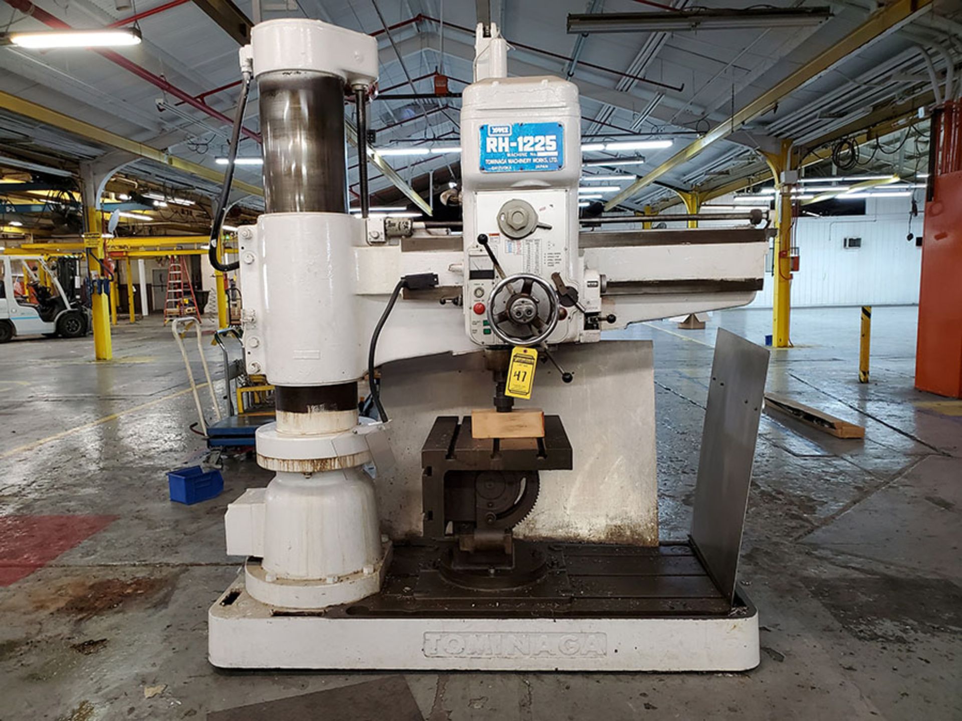 YMZ RH-1225 RADIAL ARM DRILL, 11’’ COLUMN, 52’’ ARM, MACHINE NO. 80101, 33-2,210 RPM, SAME BLOCK,