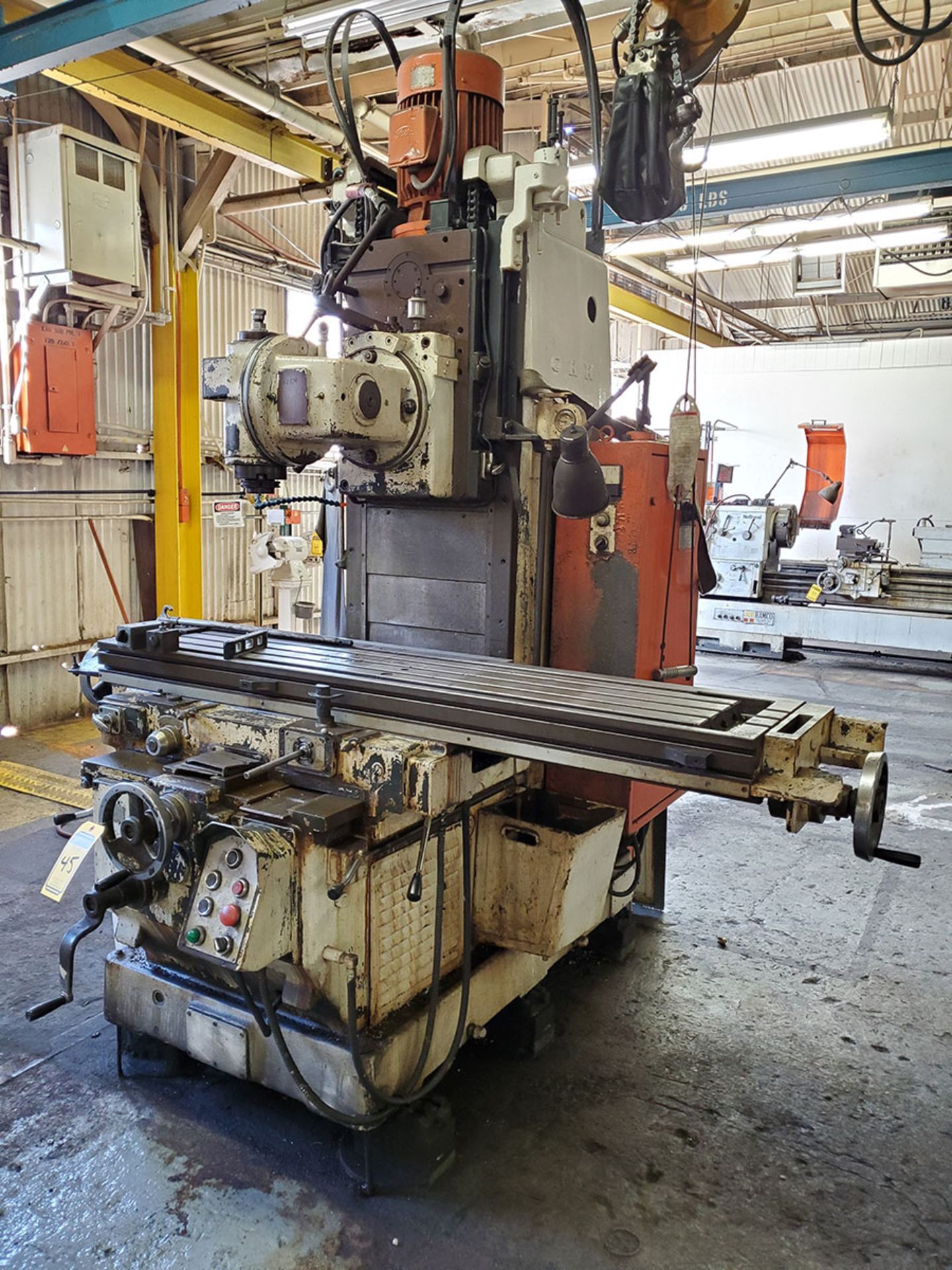 OKK VERTICAL MILLING MACHINE, MODEL MH-3P11, S/N 1818, 50CV TOOLING, NEWALL TOPAZ DRO 3-AXIS DRO