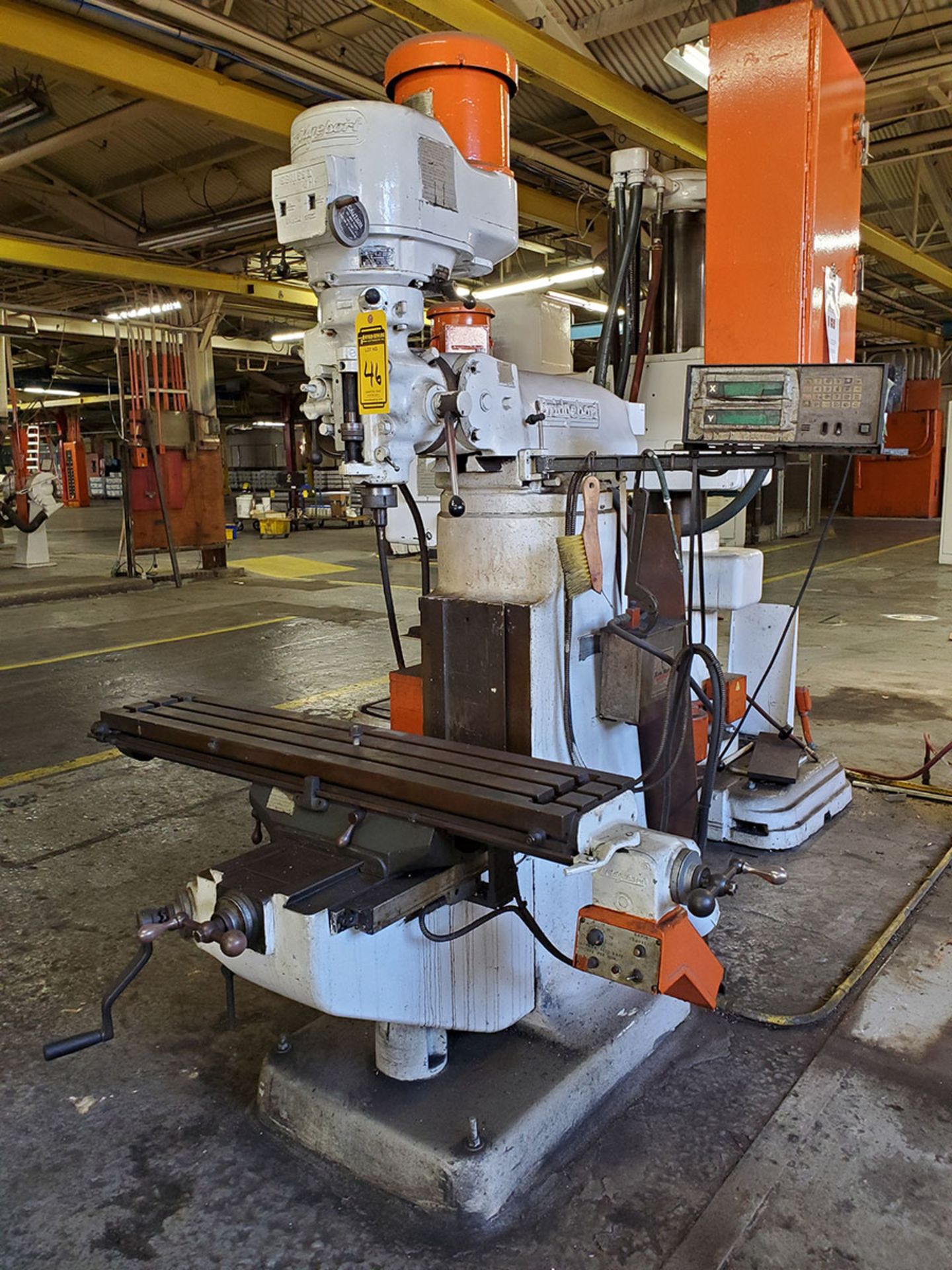 BRIDGEPORT VERTICAL MILLING, SERIES 1, 2 HP, VARIABLE SPEED, 2-AXIS DRO CONTROL, POWER TABLE, - Image 2 of 7